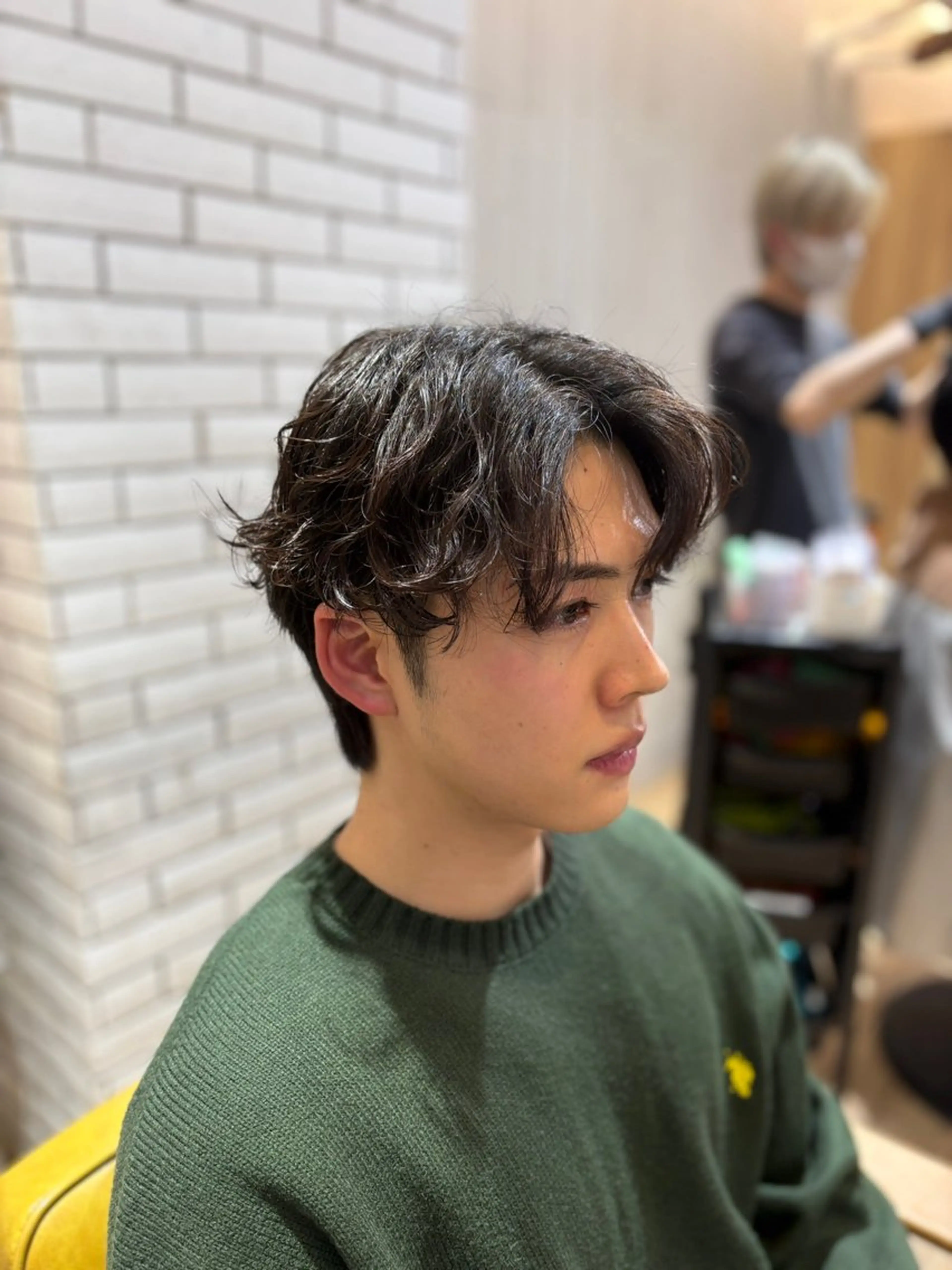 パーマ メンズ カット パーマ メンズカット/センタ ーパート /マミヤのヘアスタイル