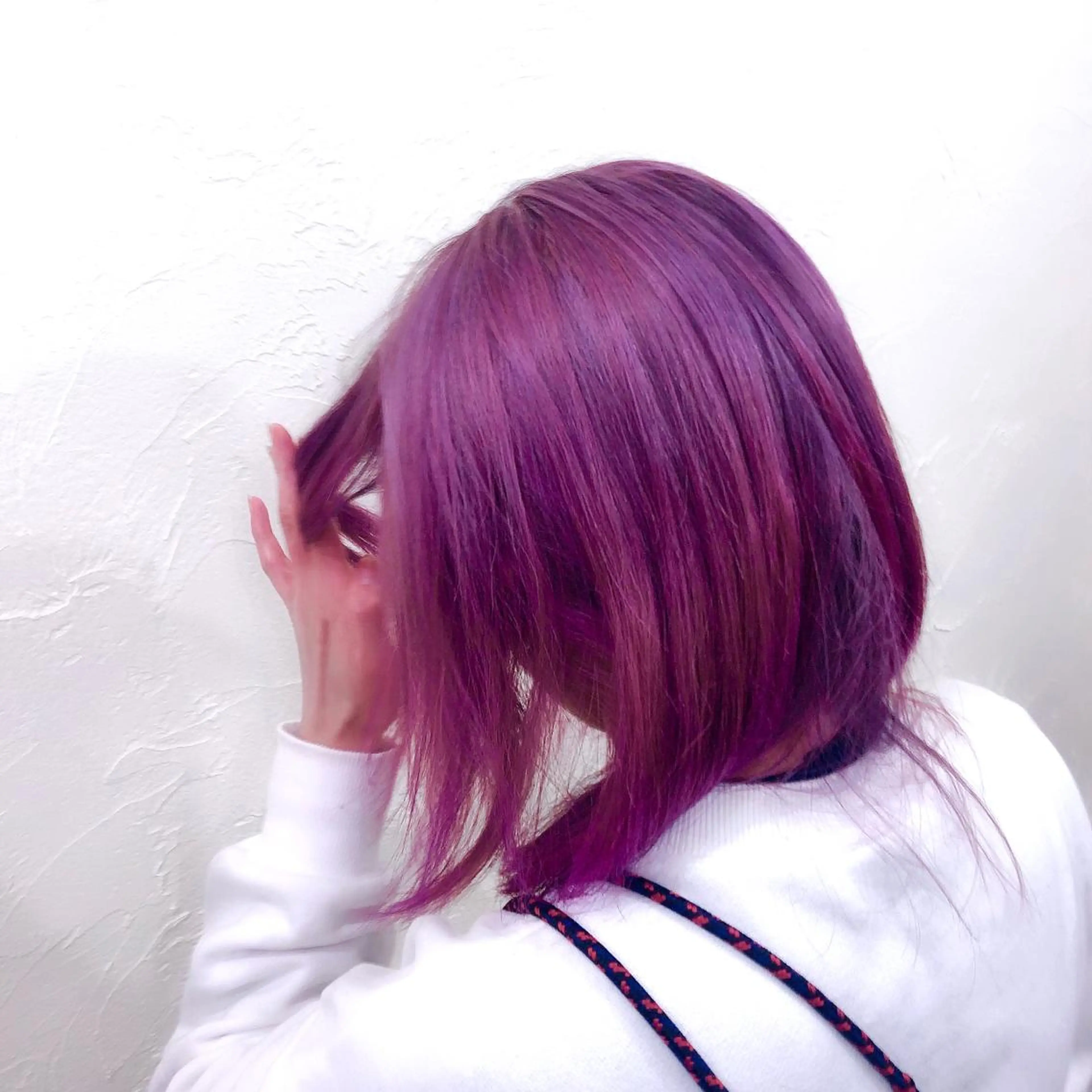 ミディアム カラー ブリーチ ピンクカラー バイオレットカラー enntaku 新宿所属・MASANA 🎱ディレクターのヘアスタイル