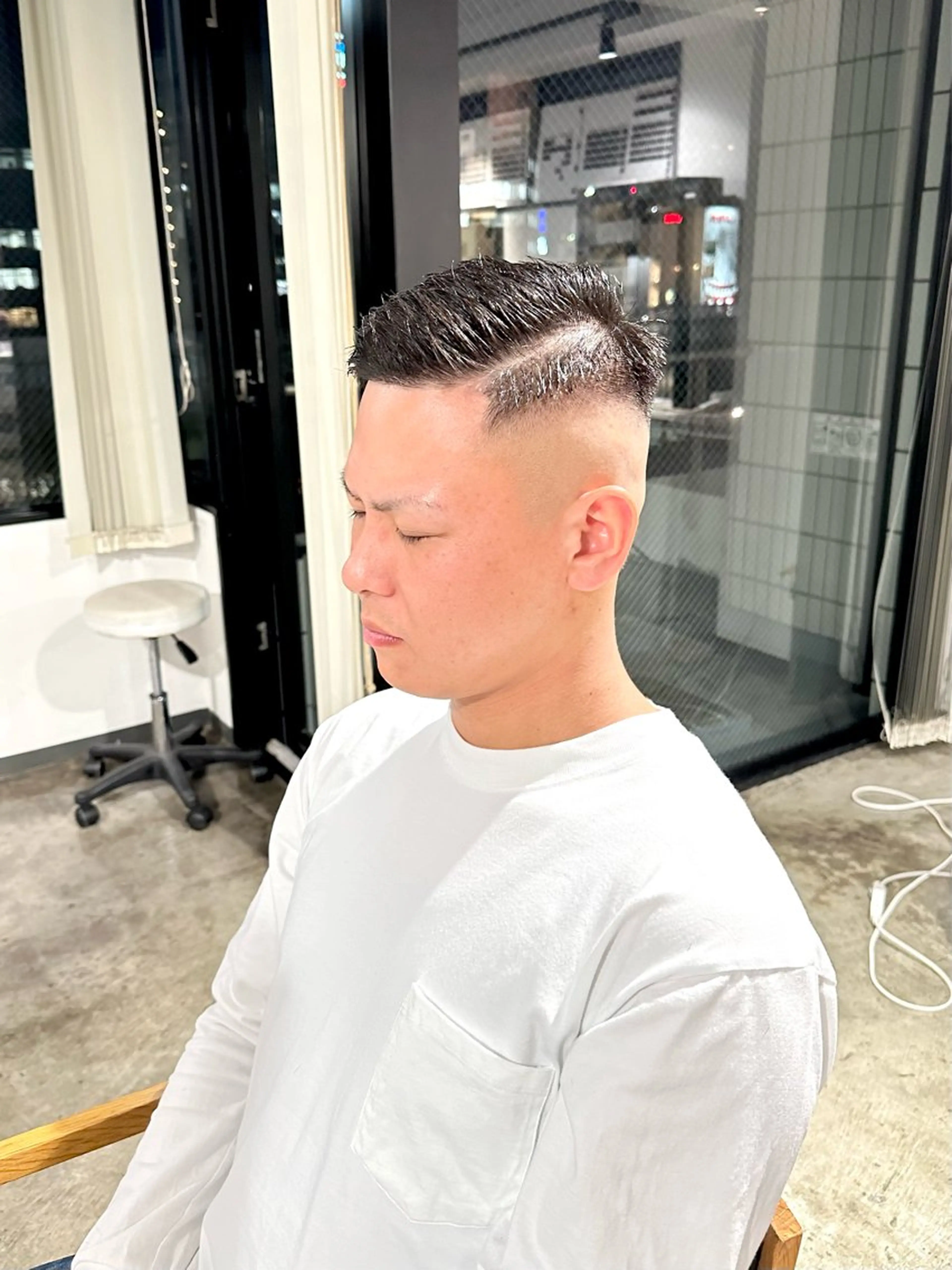 メンズ フェードカット メンズパーマ スキンフェード カット 骨格補正施術/メンズ 専門美容師/YUYAのヘアスタイル