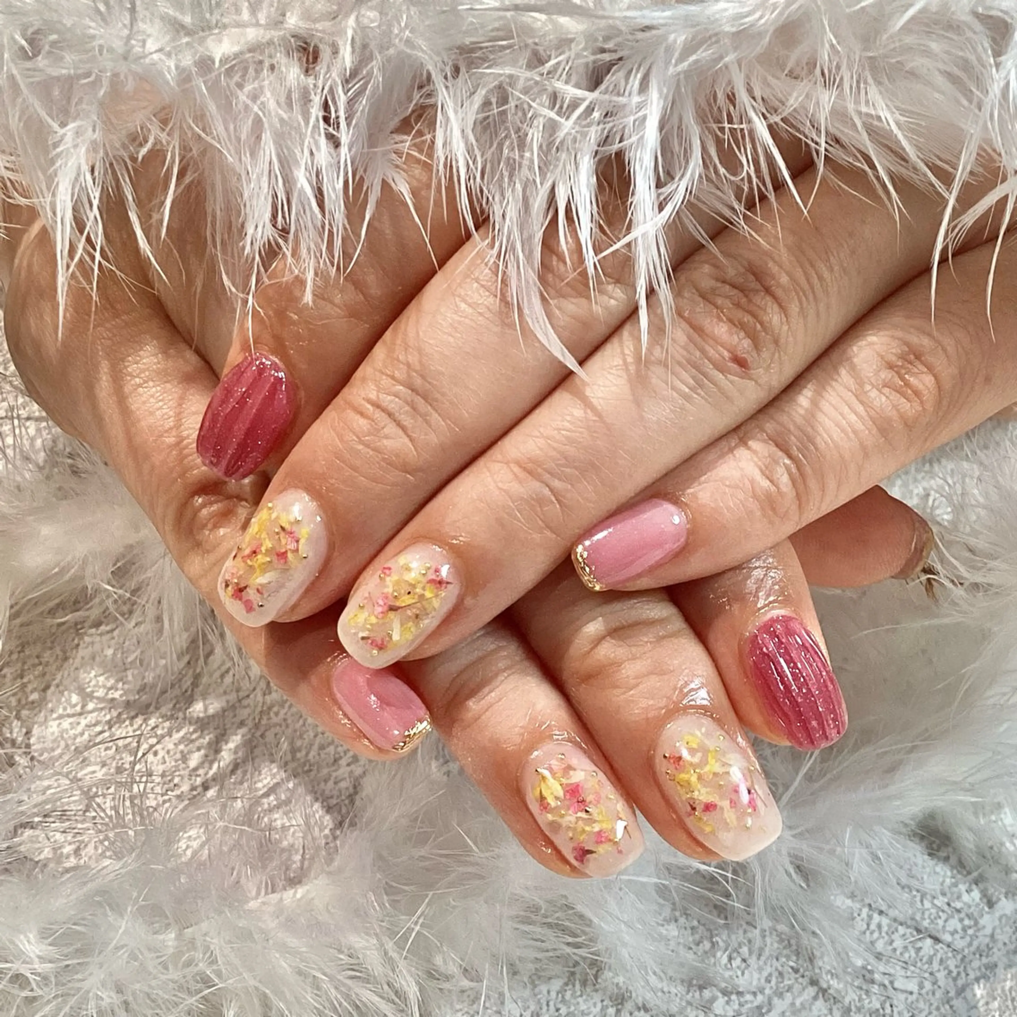 ネイル ジェルネイル パラジェル ハンドネイル たまプラーザ ANZUのネイルデザイン