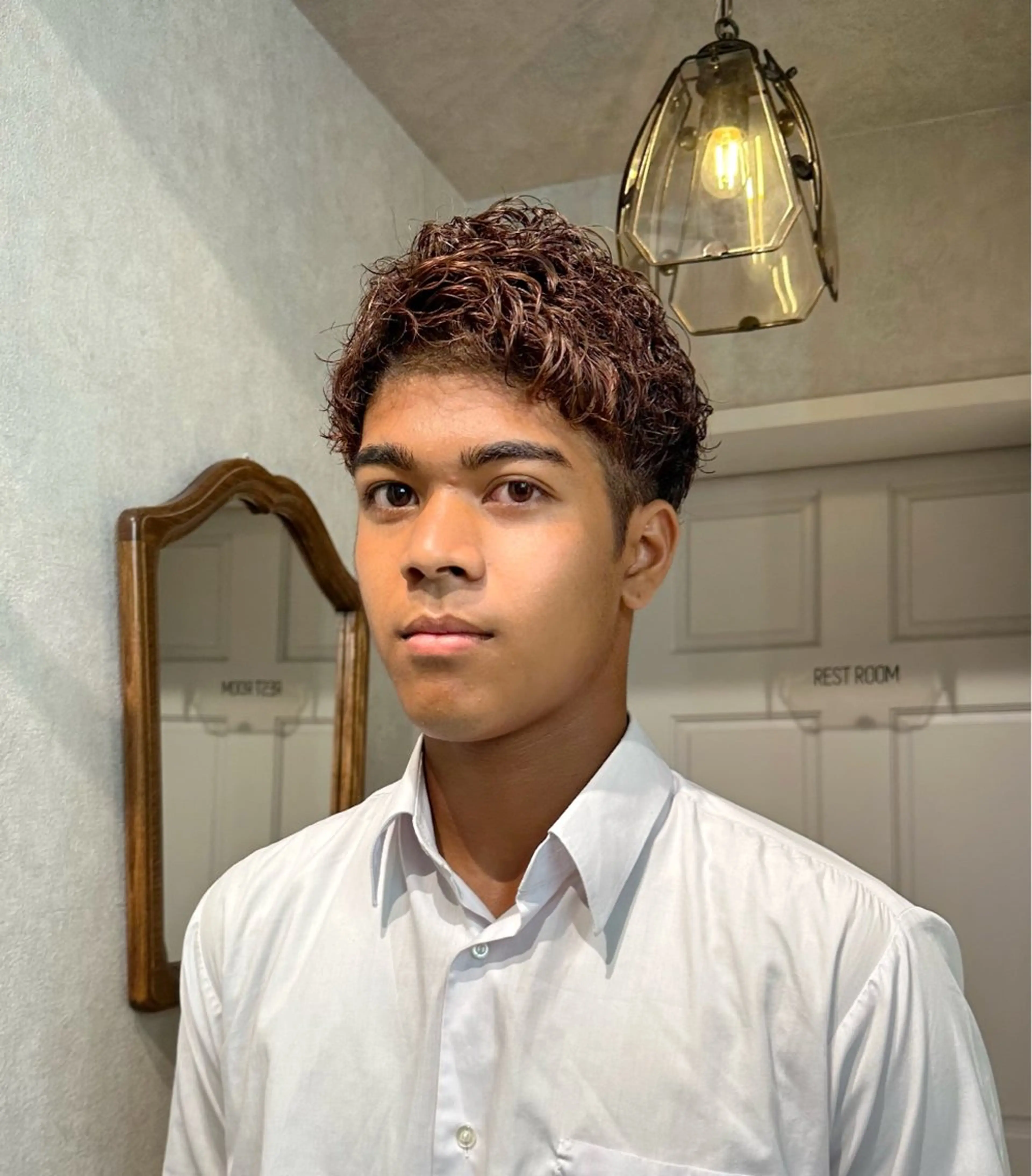 メンズ カット パーマ お洒落カジュアル🍃 まなとのヘアスタイル