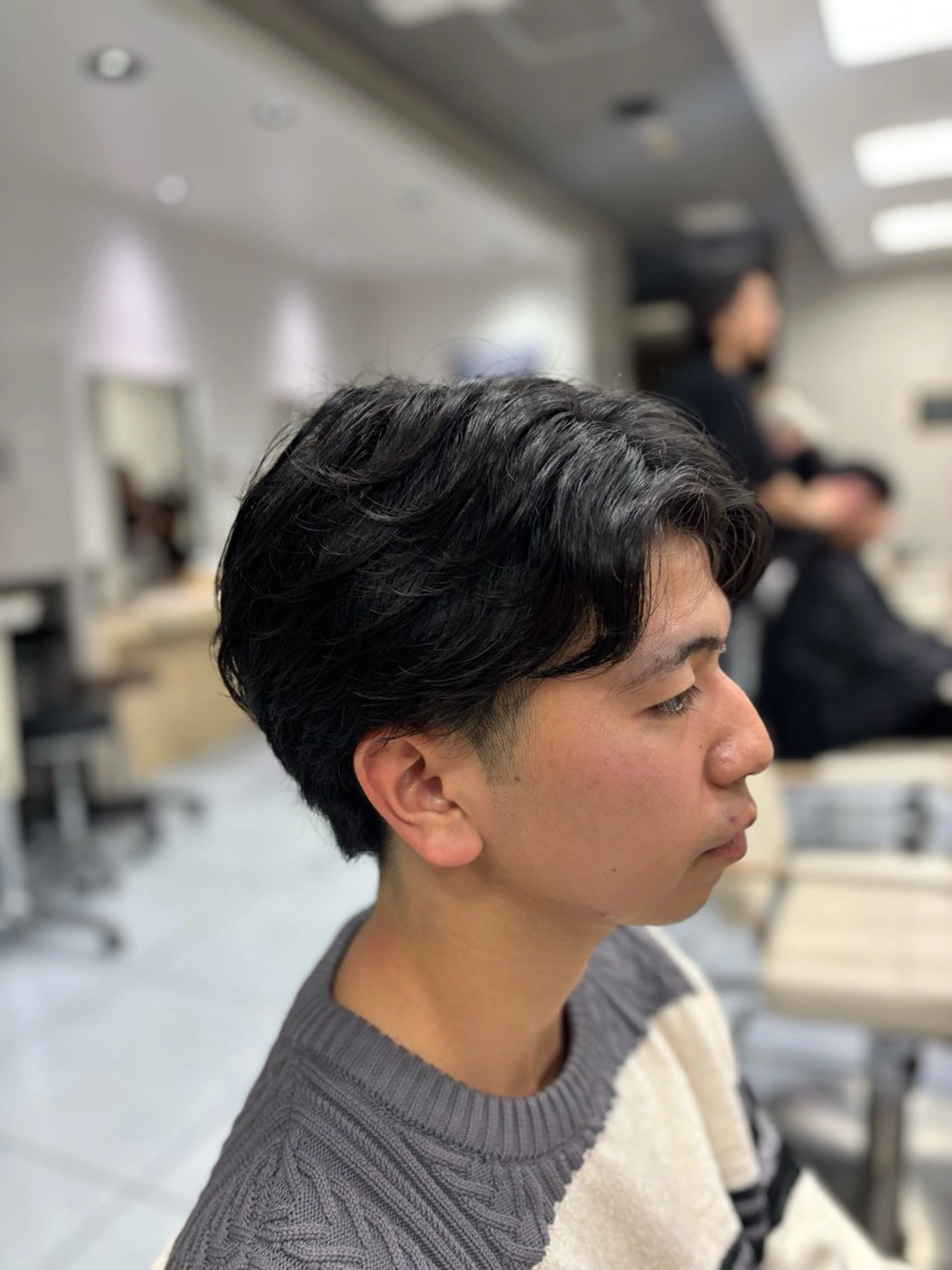 ショート パーマ メンズ カット パーマ メンズ特化韓国風 パーマスタイル/りんのヘアスタイル