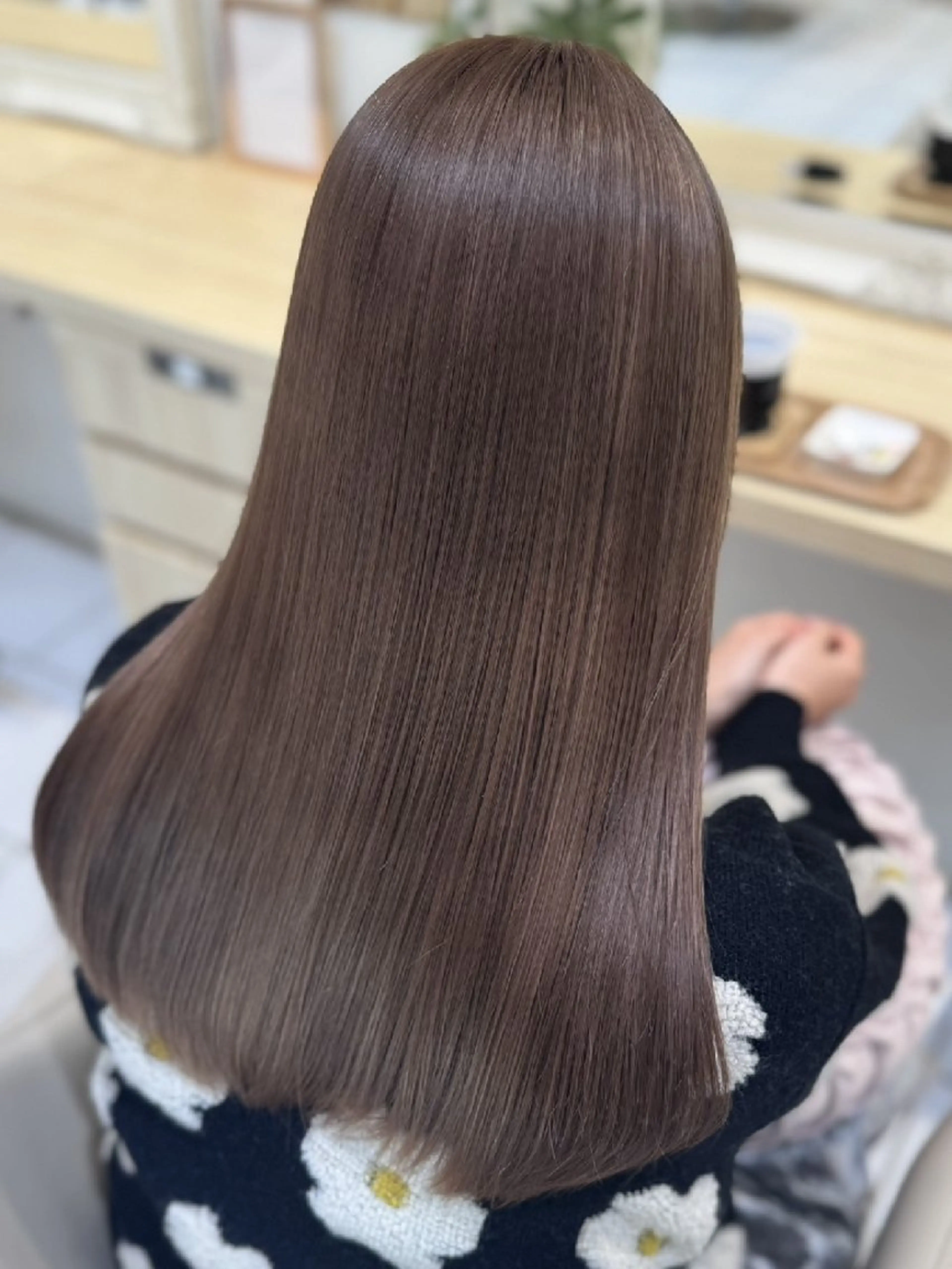 ️🫧髪質改善カラー × トリートメント ︎🤍通常のカラーよりもダメージレスに🎀の写真