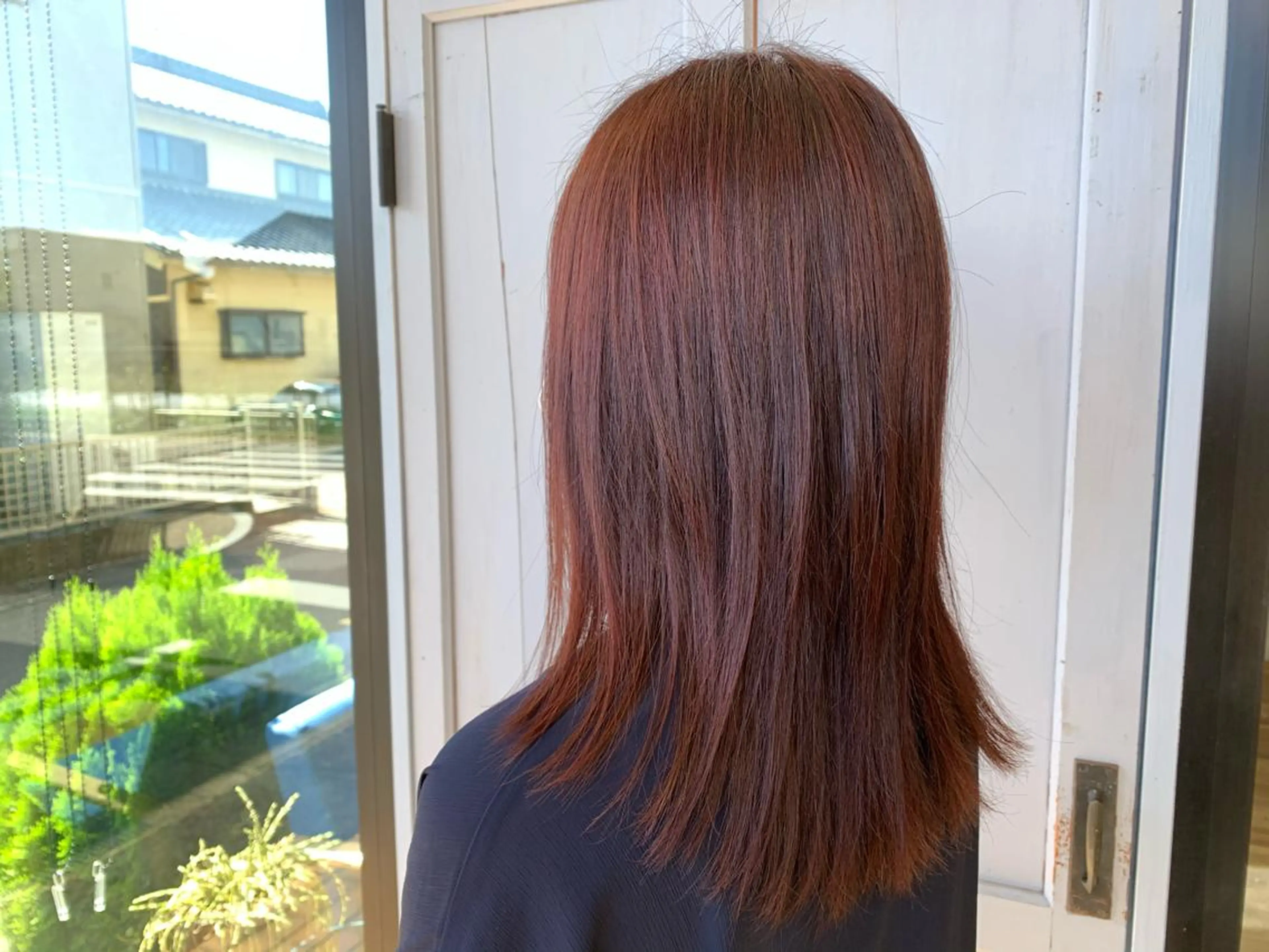 ロング カラー ピンクカラー ヘアカラー トリートメント ツキダテ ユイのヘアスタイル