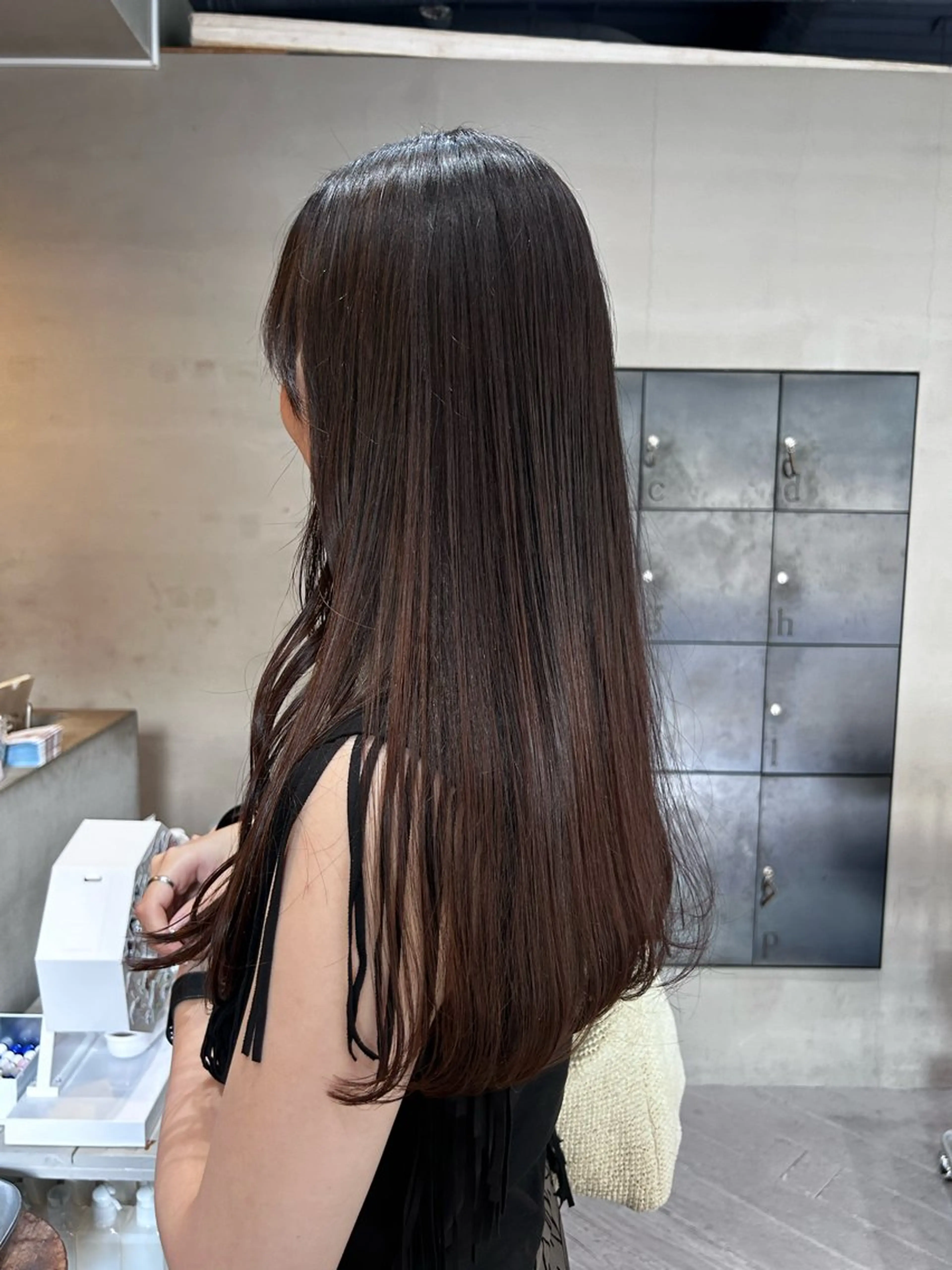 ロング 縮毛矯正 kyoka/レイヤー /ハッシュカットのヘアスタイル