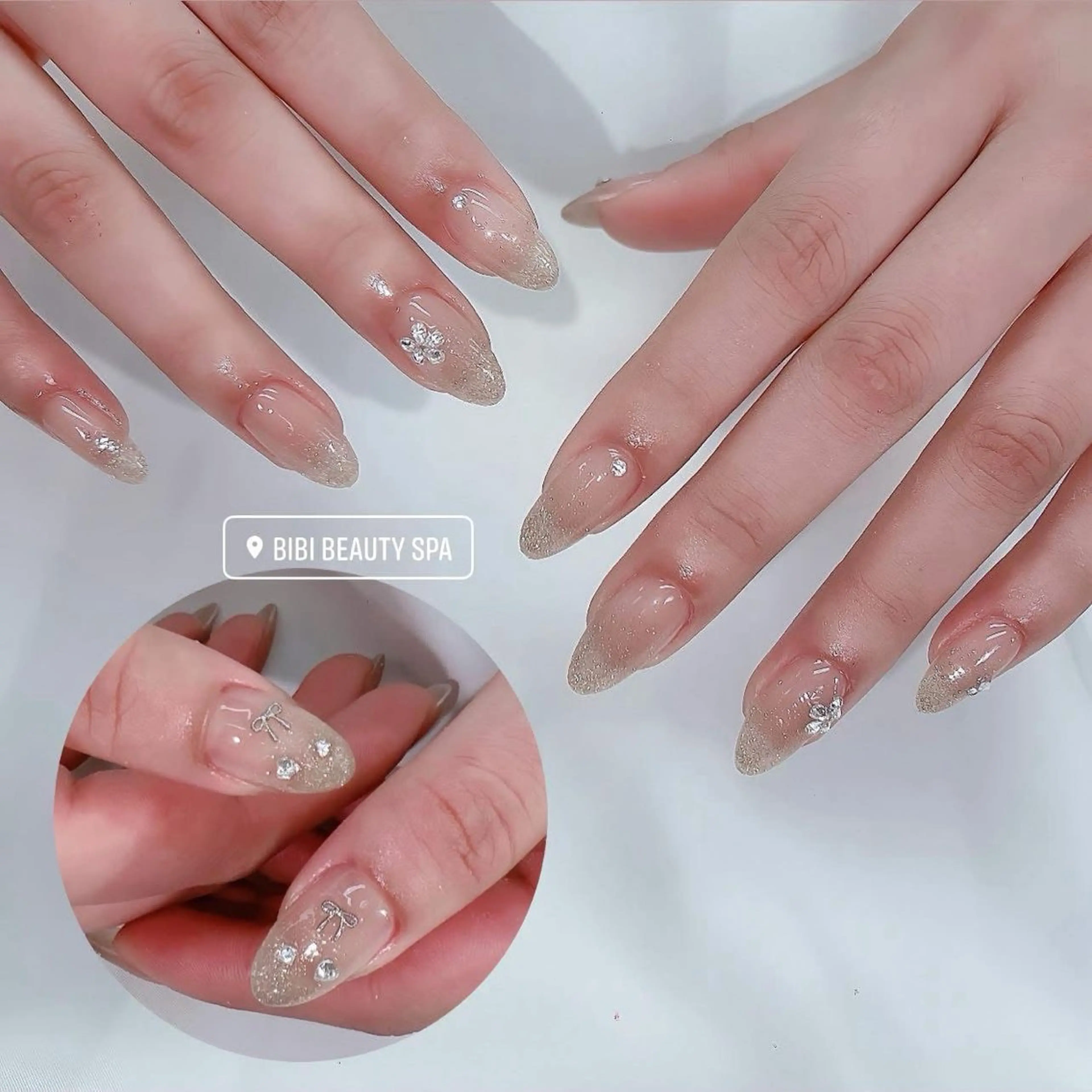 ミディアム ハンドネイル Bibi beauty spa Osaka所属・Chann Channのネイルデザイン