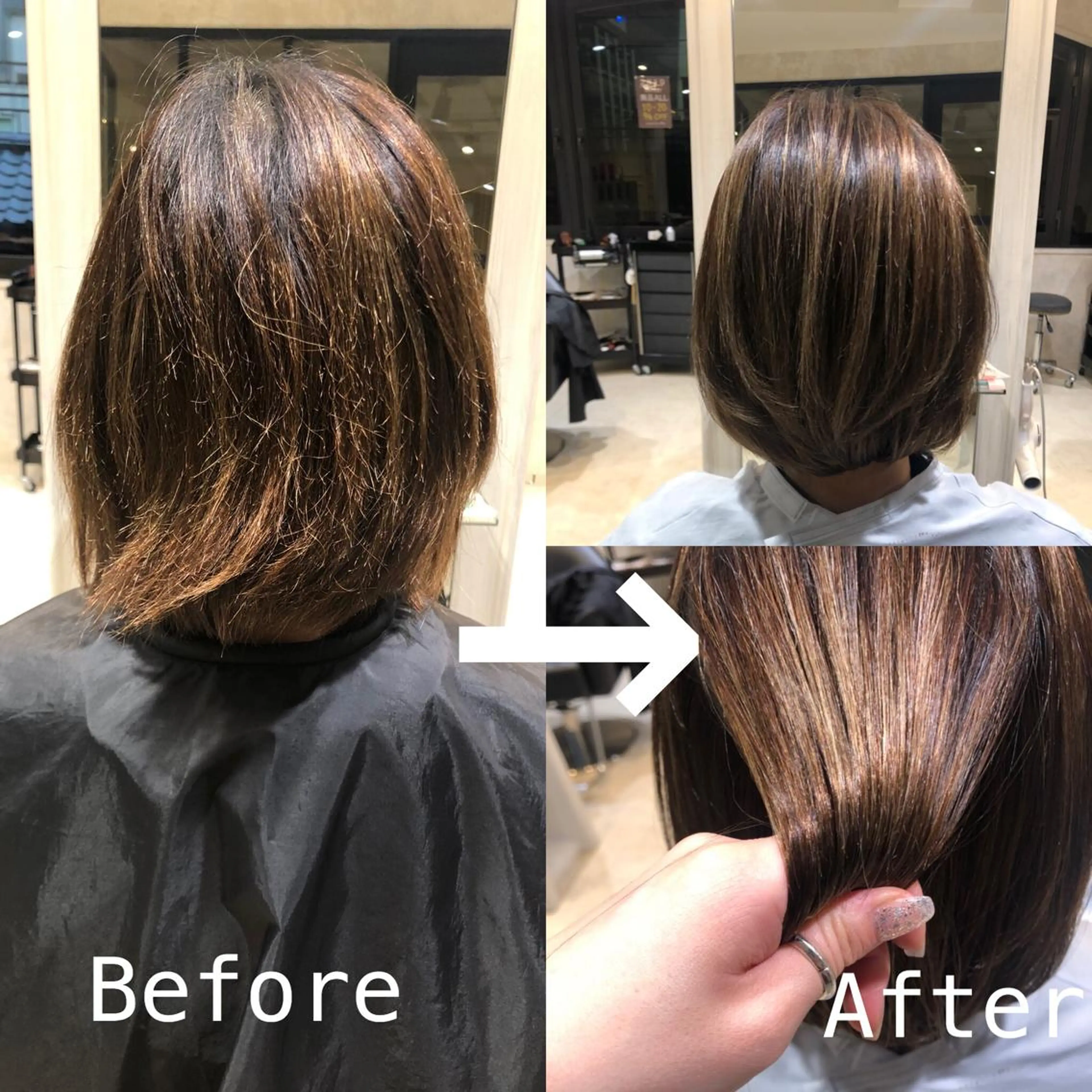 ショート 髪質改善 トリートメント ヤマダ ショウコのヘアスタイル