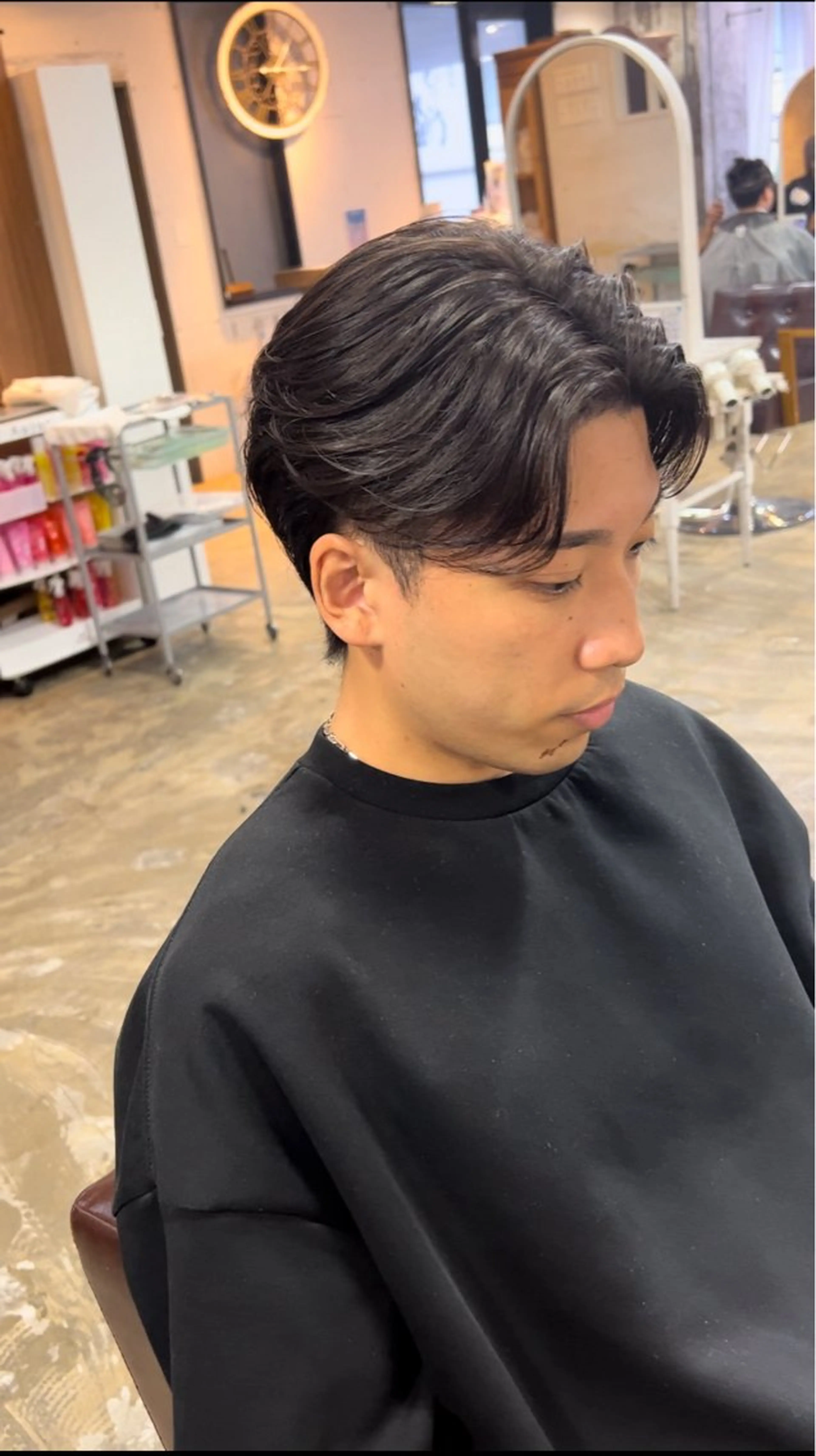 メンズ カット 縮毛矯正 トリートメント ヘアセット Pia/KIRIA /福岡美容室のヘアスタイル