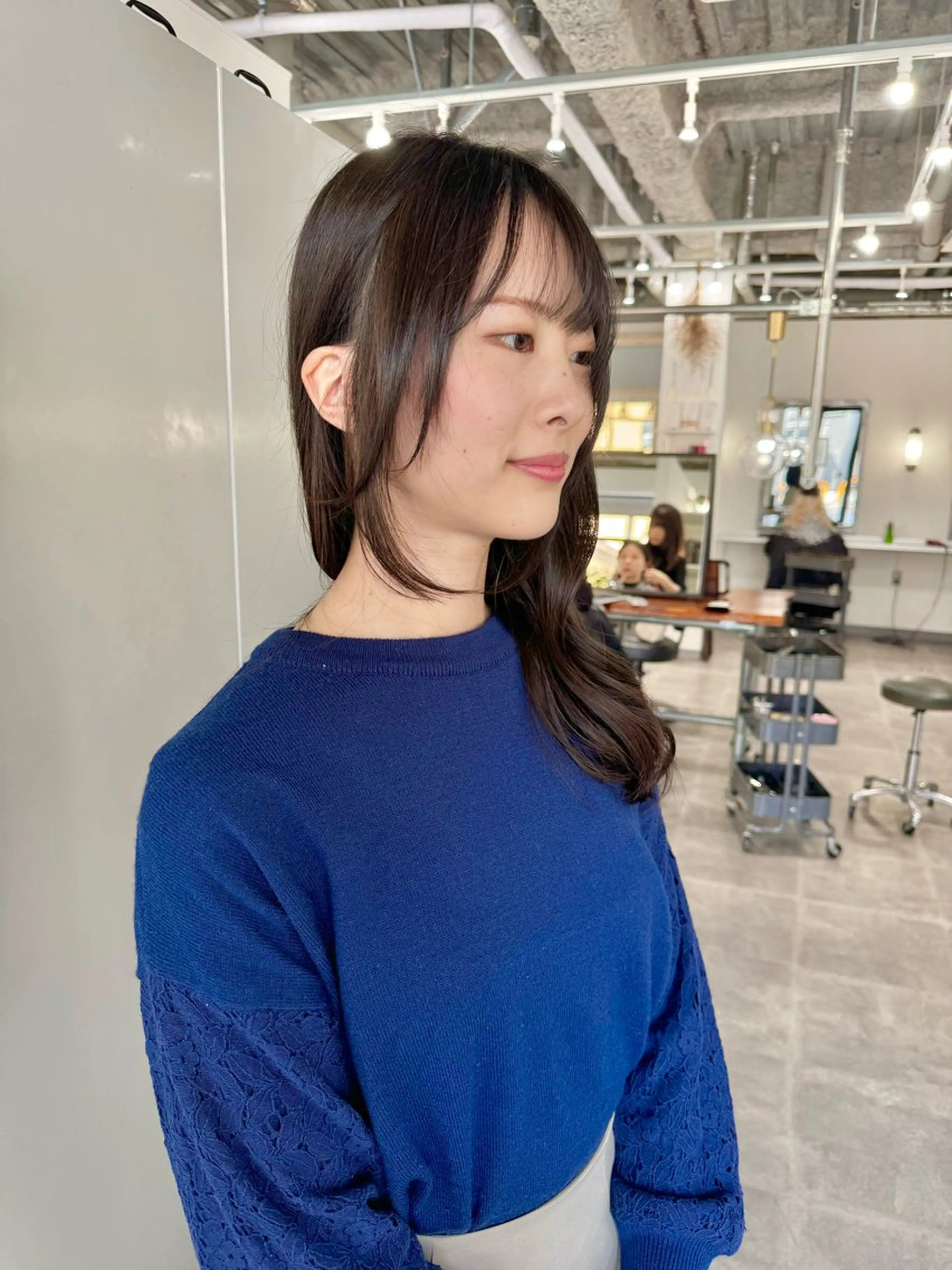 ロング 顔周りカット レイヤーカット 篠崎 佑季のヘアスタイル