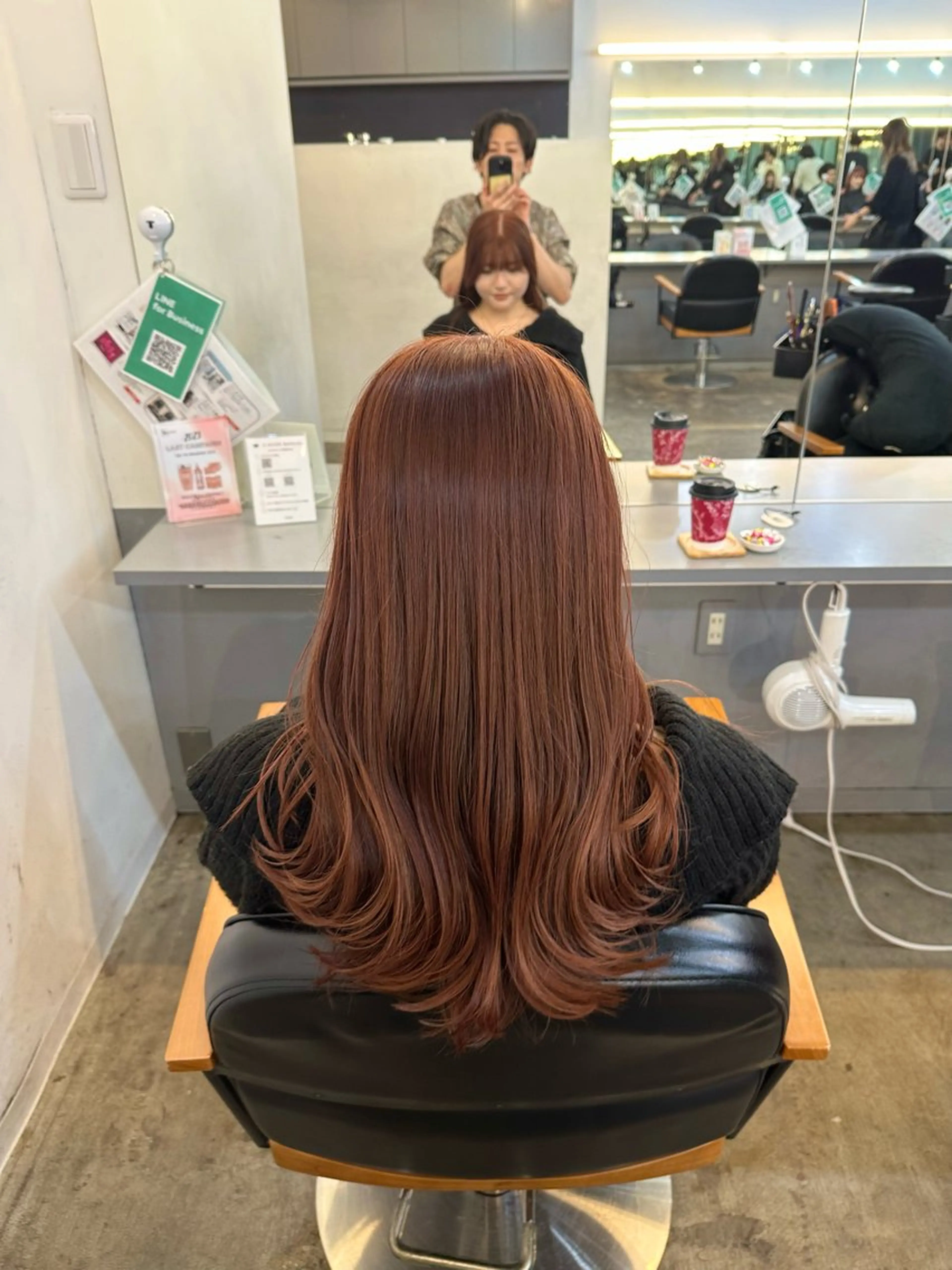 セミロング ヘアカラー トリートメント ボブ/ぱつっとボブ/ 谷口 海星のヘアスタイル