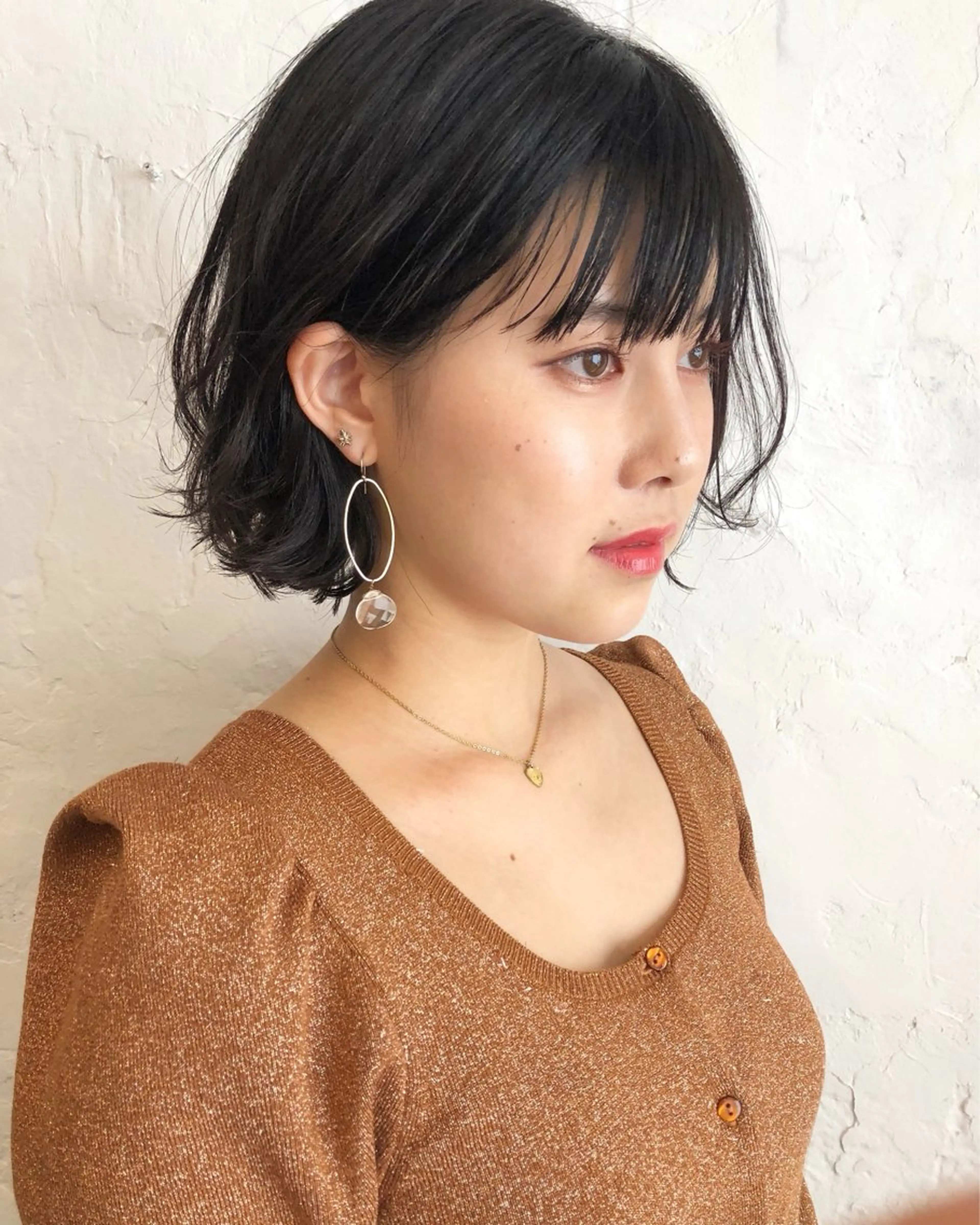 ミディアム ボブ 顔周りカット ワイドバング CANVAS所属・サロン撮影モデル募集 💐mizukiのその他イメージ