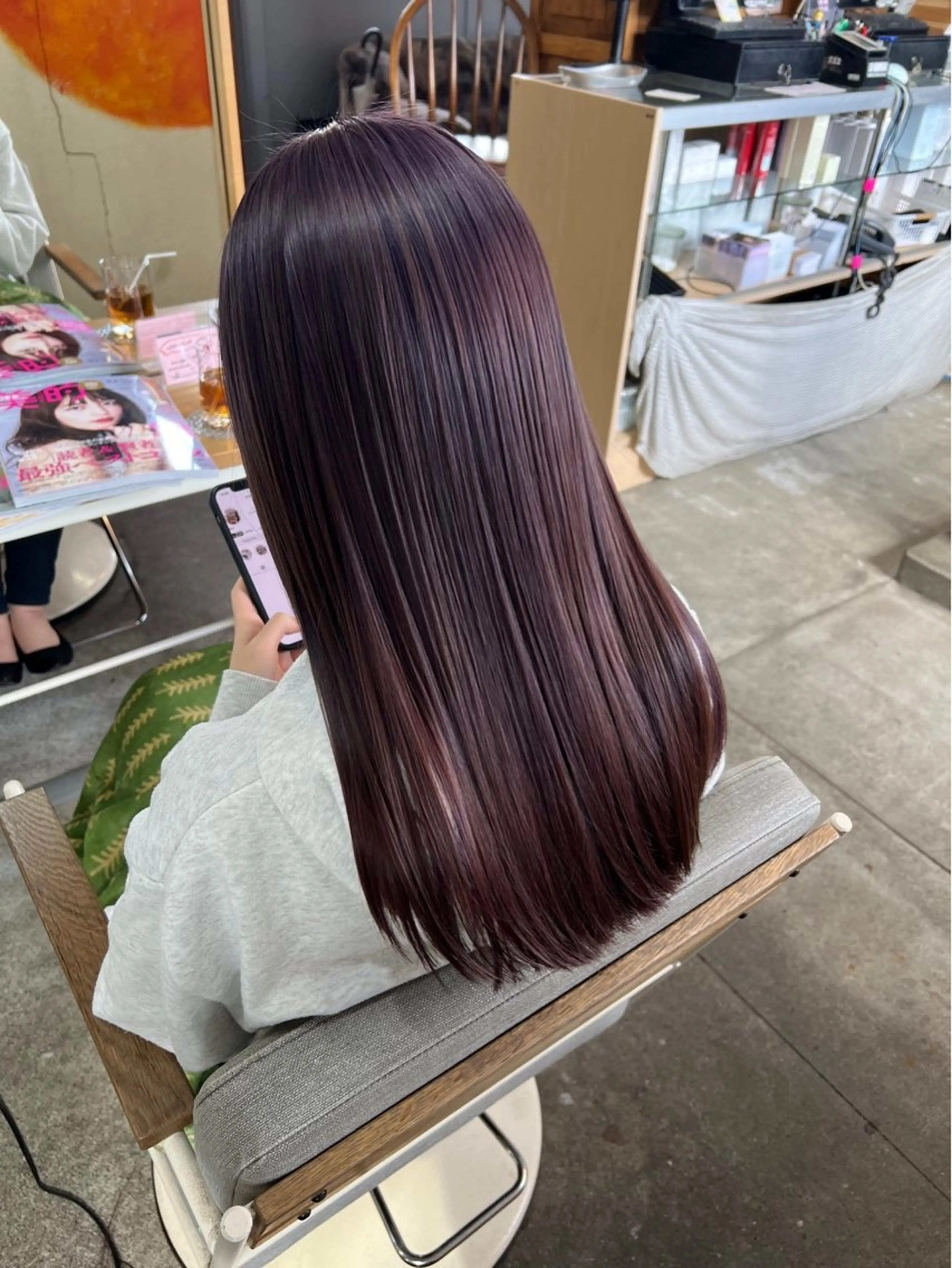 セミロング ヘアカラー トリートメント LOMARLIE/ NATUMIのヘアスタイル