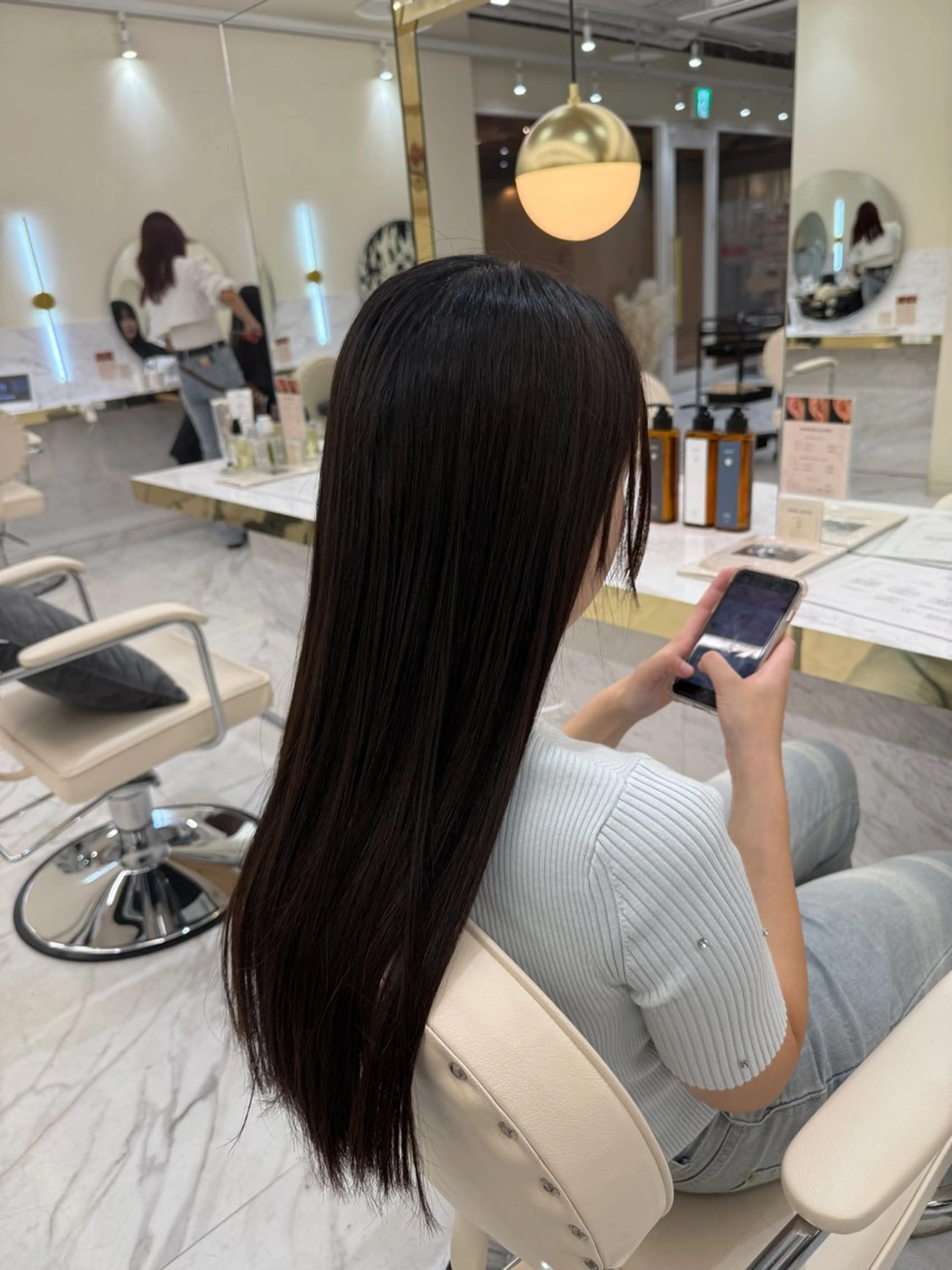 ロング ヘアカラー 韓国ヘア🇰🇷艶 カラー/sakuraのヘアスタイル