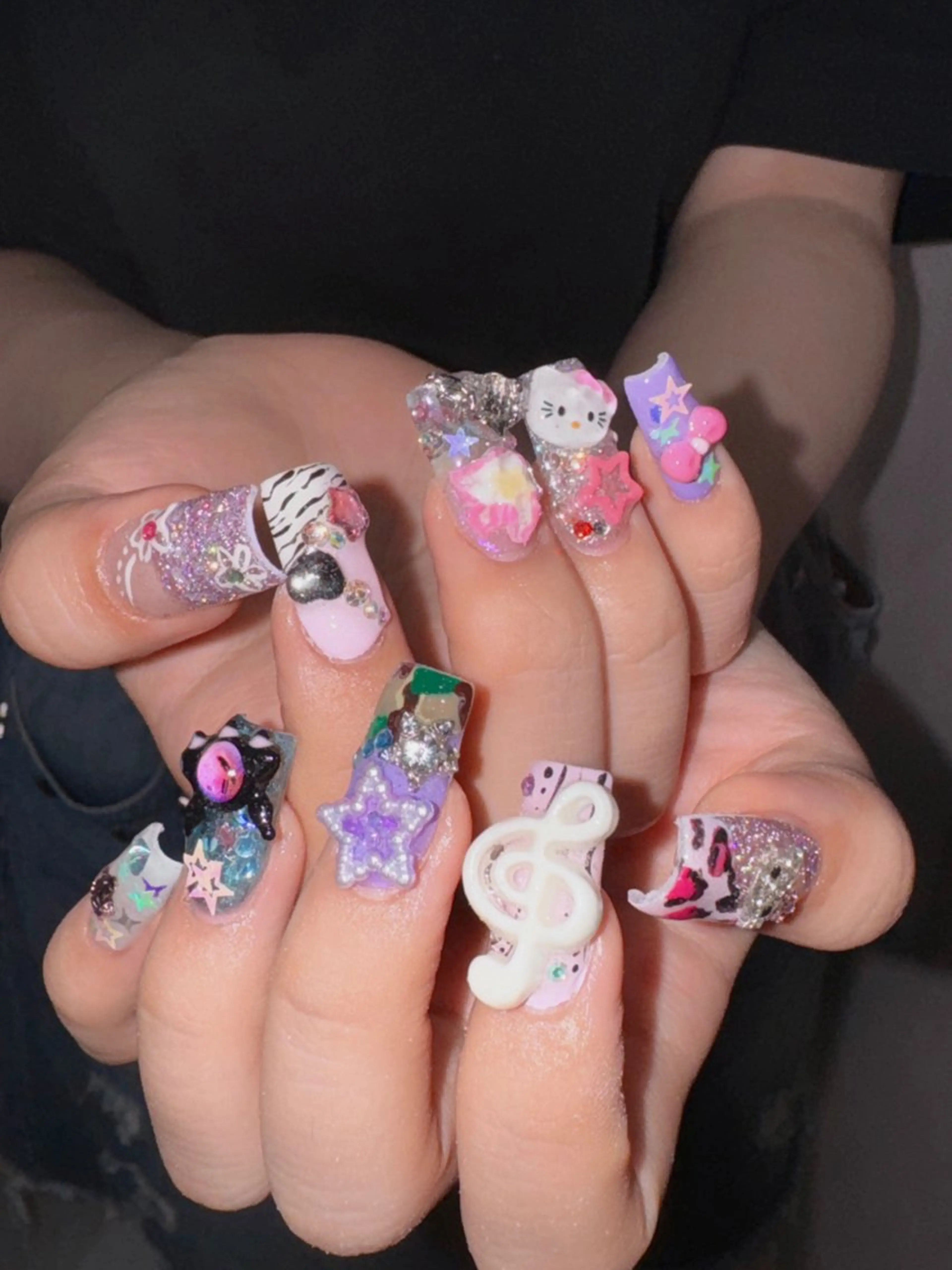 ネイル ハンドネイル Dark honey スカルプ専門原宿店のネイルデザイン