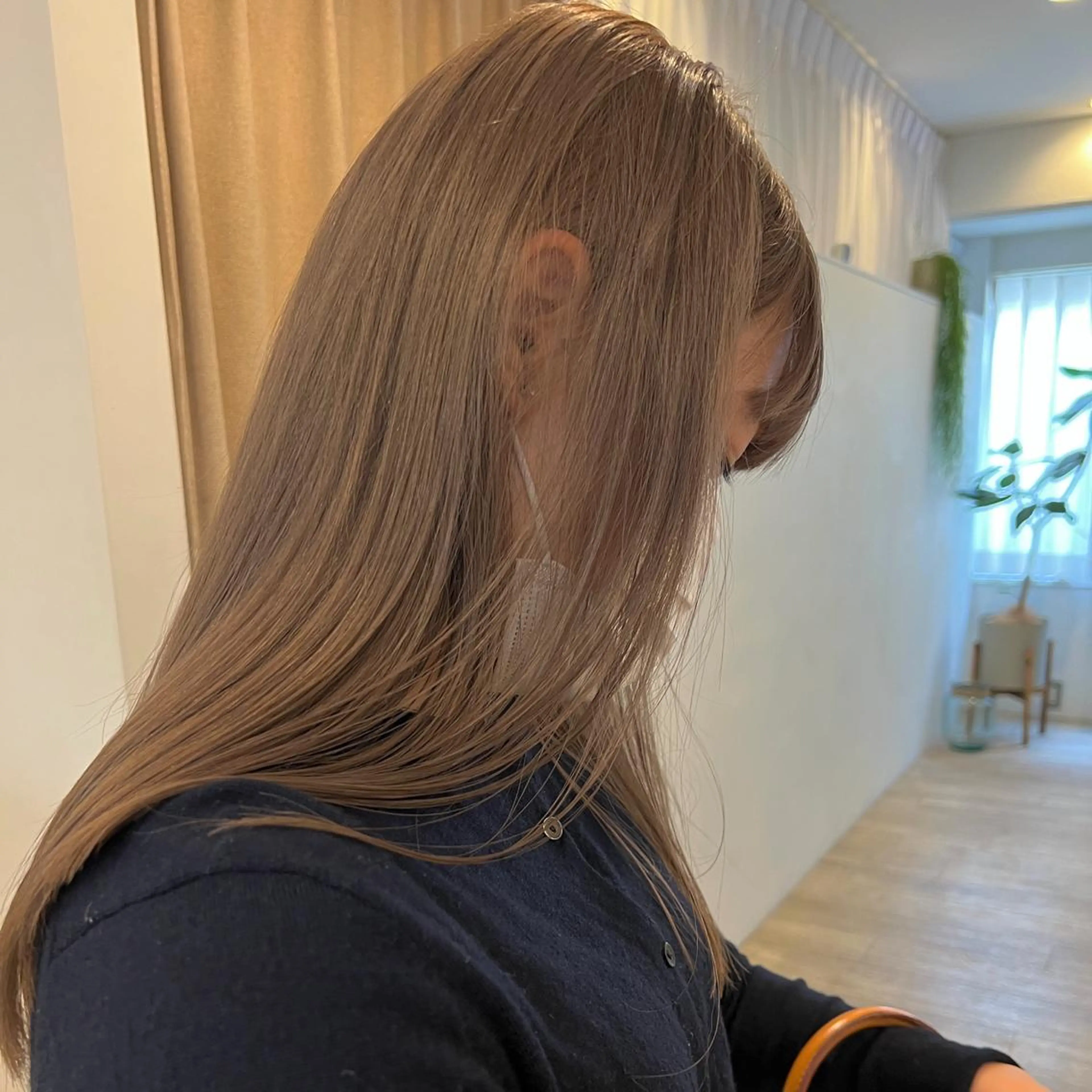 カラー レイヤーカット ボブパーマNo.1のヘアスタイル