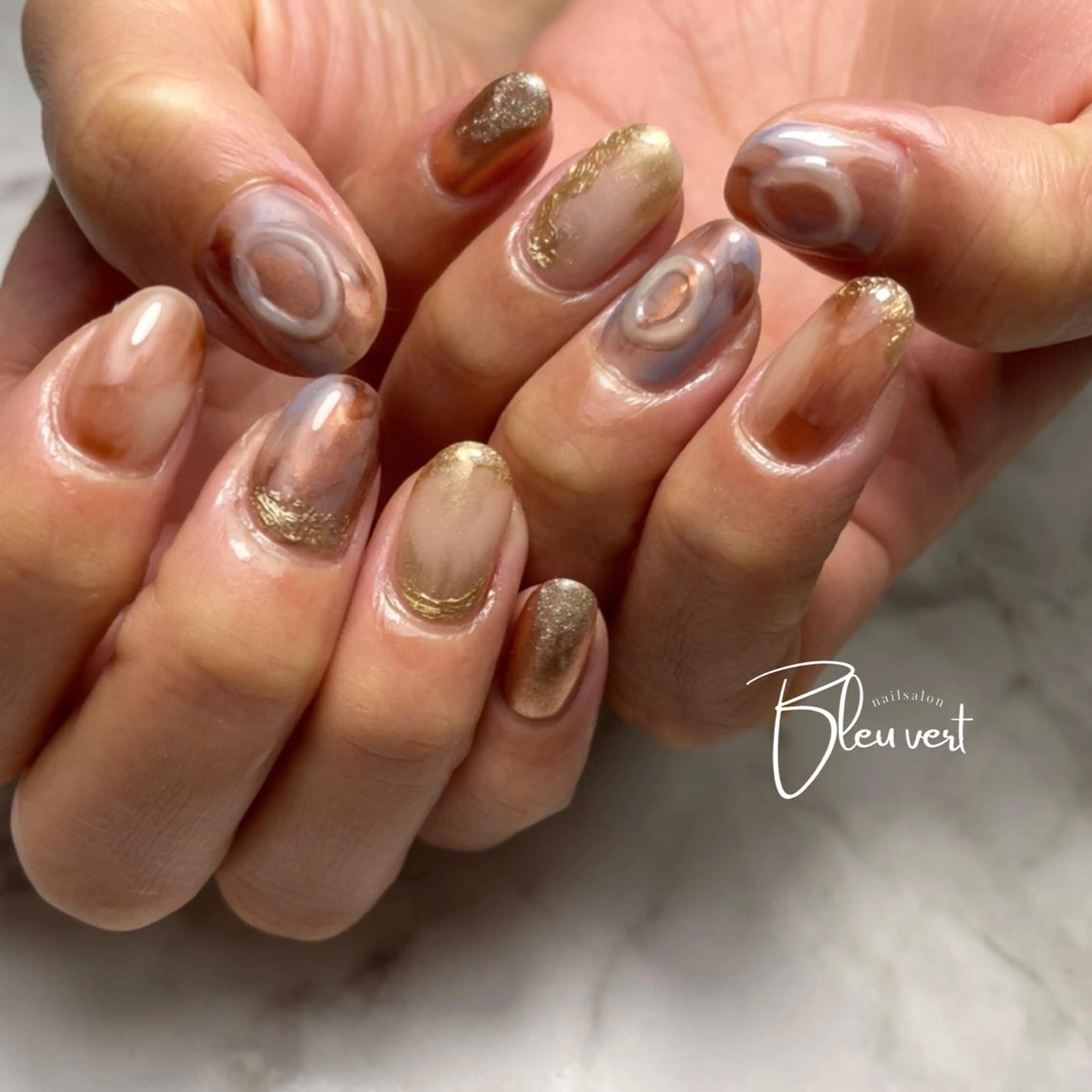 ネイル ニュアンスネイル ぷっくりネイル 北川 愛実のネイルデザイン