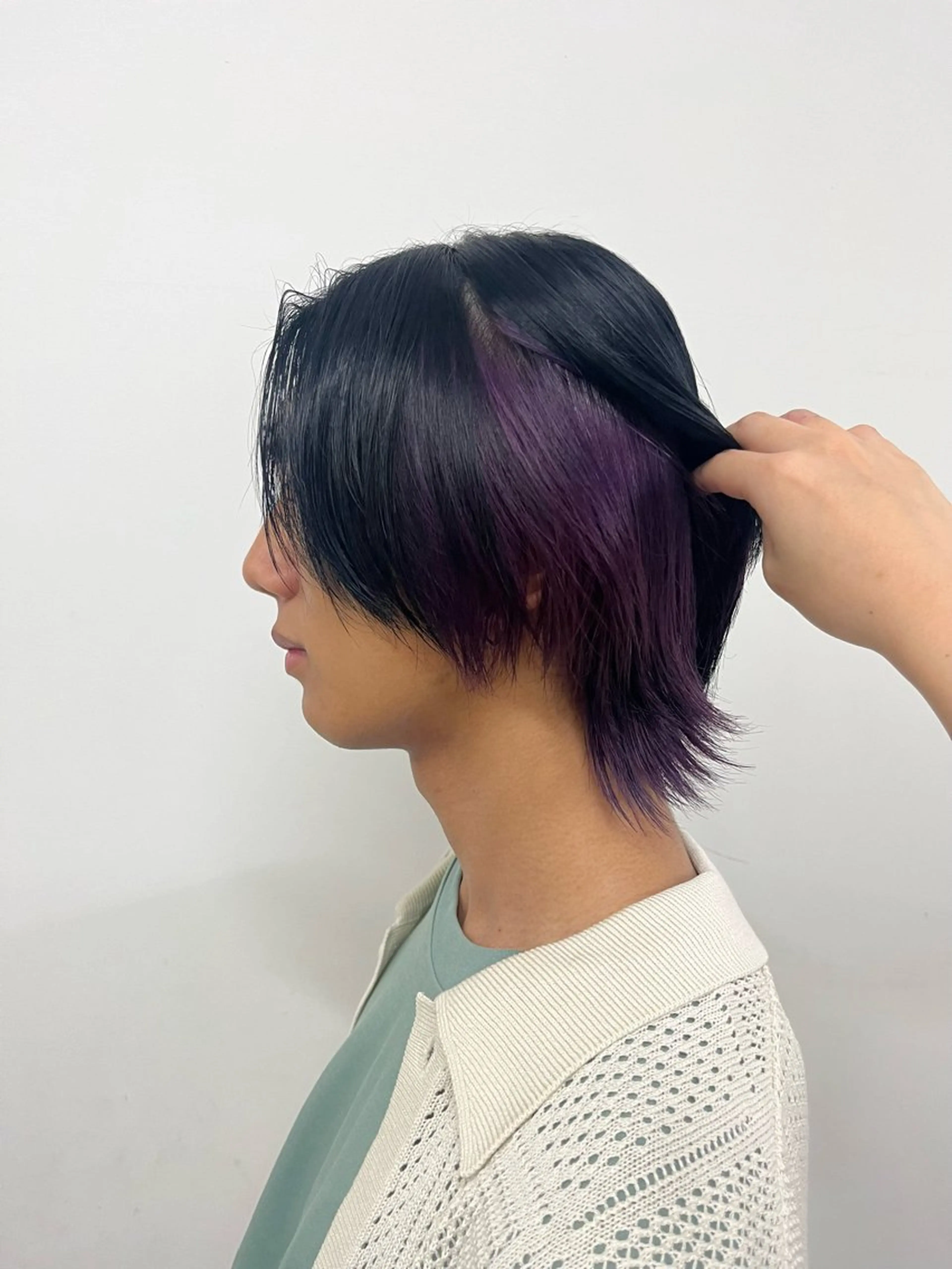 ショート カラー メンズ ラベンダーカラー person♡kii マオのヘアスタイル