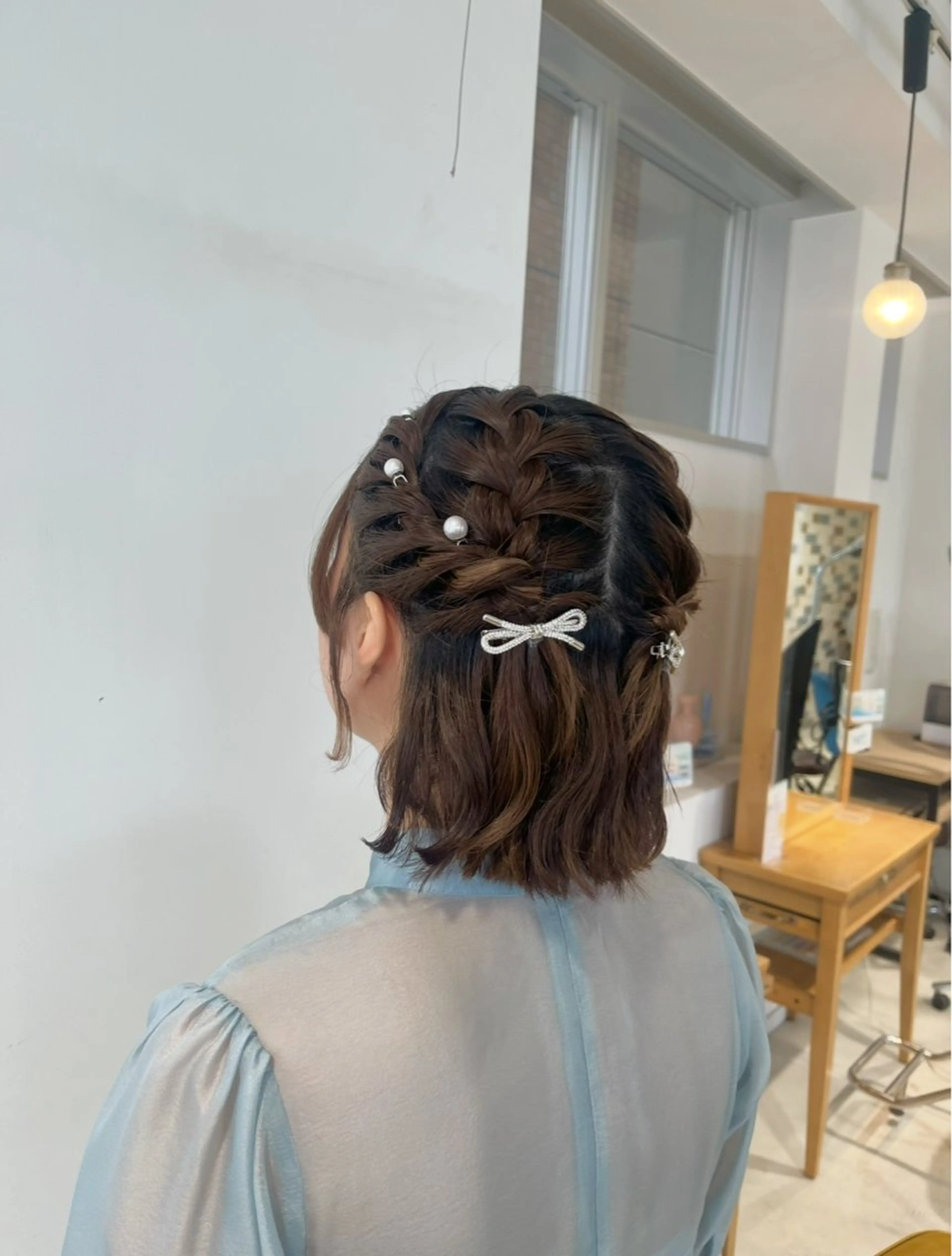 ヘアアレンジ ボブ ヘアセット 和泉田 真白のヘアスタイル