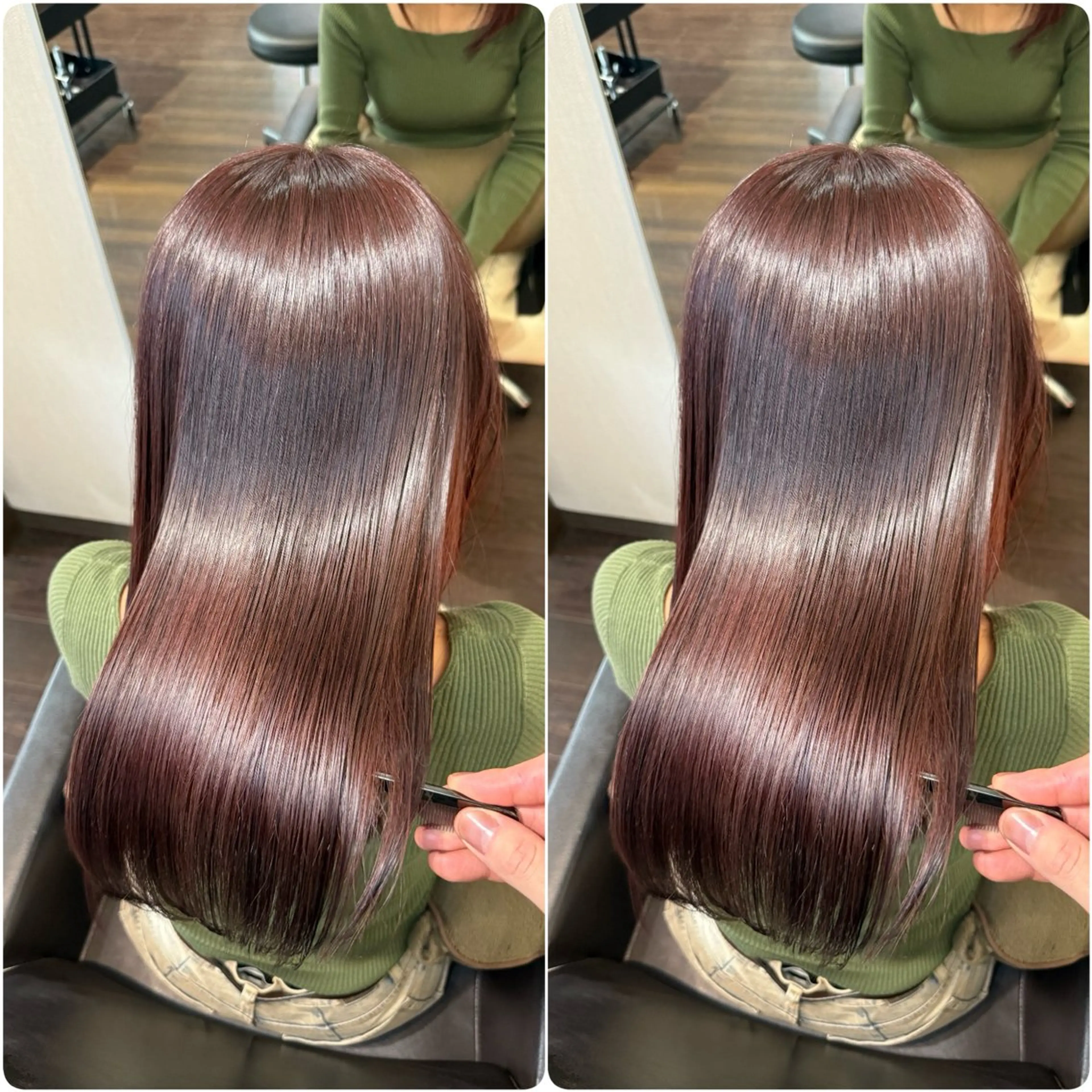 🥳美髪コース🥳大特価！！1日2名限定‼️新規限定🉐カット+縮毛矯正+aujuaトリートメントの写真