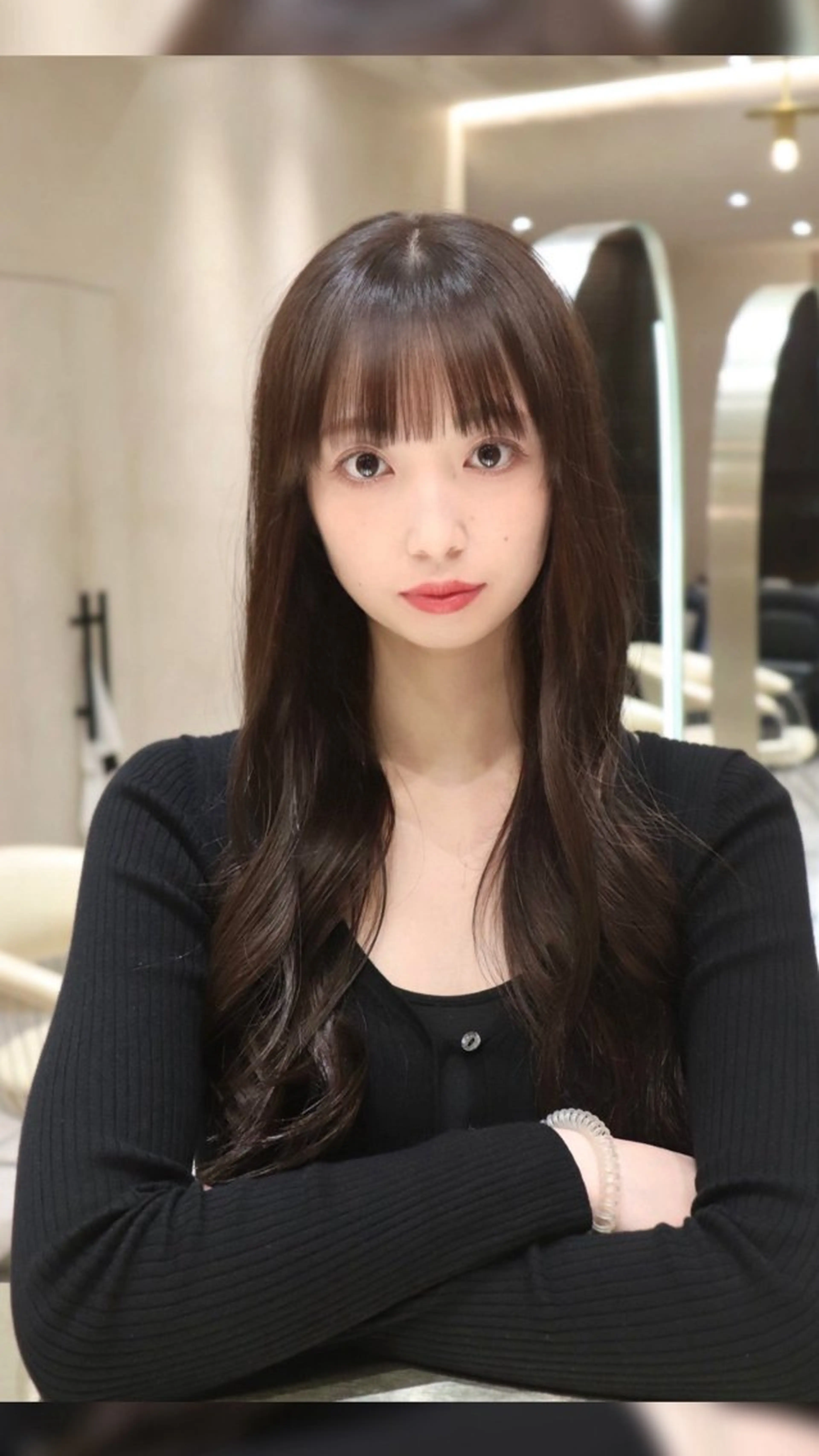 セミロング カット ヘアカラー トリートメント 韓国ヘア/ベージュ カラー/髪質改善/涼のヘアスタイル