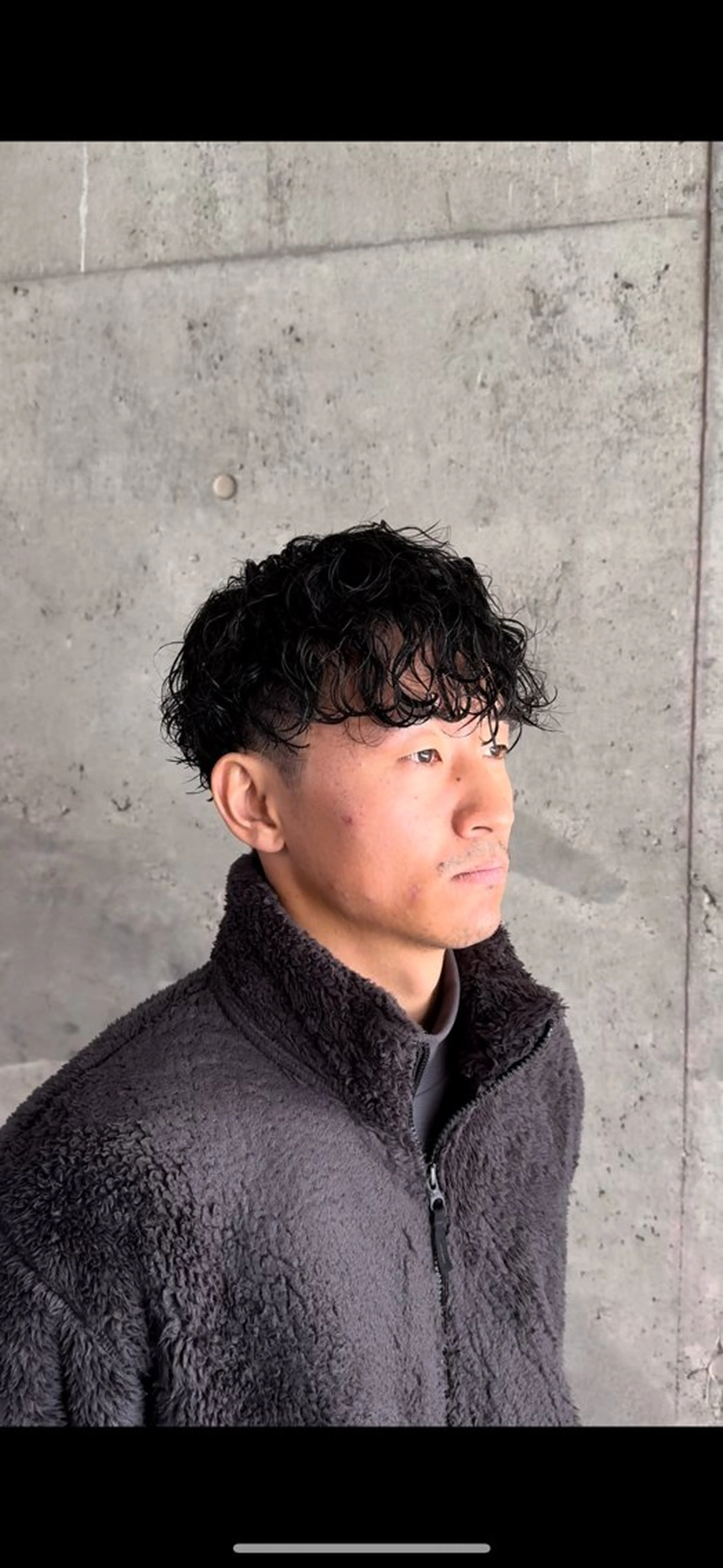 ショート パーマ メンズ メンズパーマ 波巻きパーマ スキンフェード/パー マ/須田陸斗のヘアスタイル