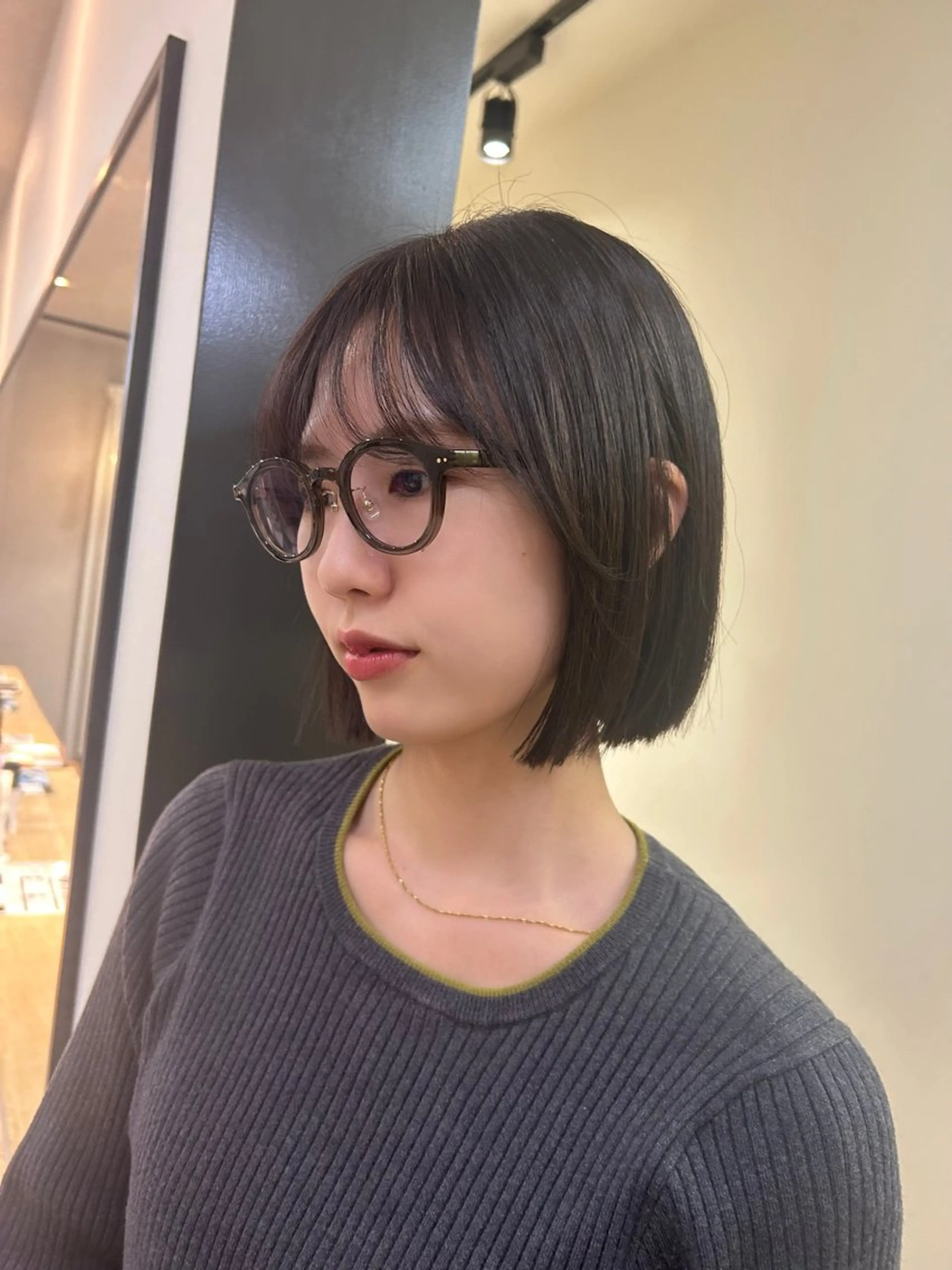 ショート カラー ボブ カット ヘアカラー トリートメント hub hair レイヤー/透明感のヘアスタイル