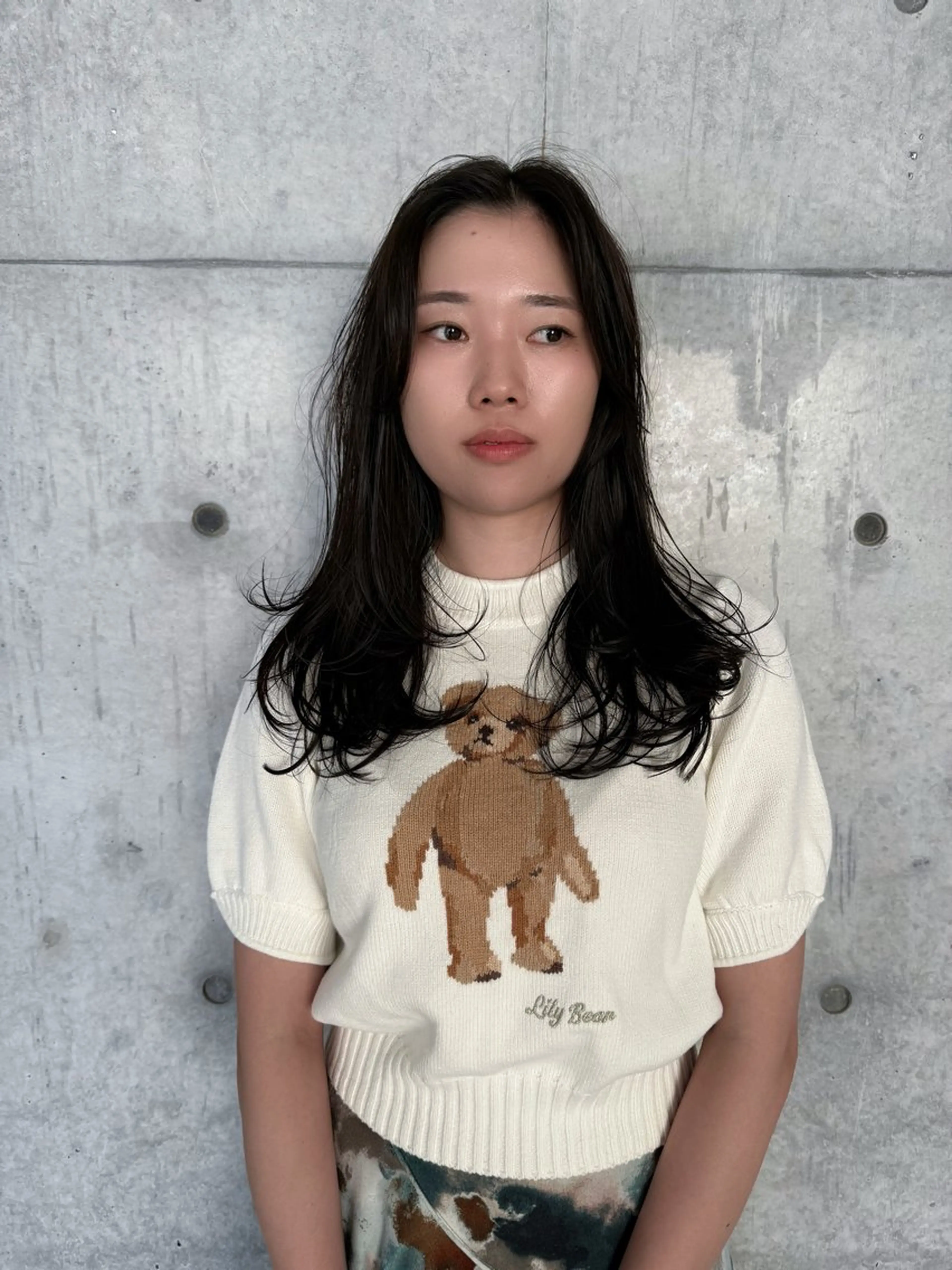 ロング カラー ロングレイヤー アッシュ ベージュカラー ブリーチ 透明感カラー カット 誰よりも丁寧なカット 🍀小林輝のヘアスタイル