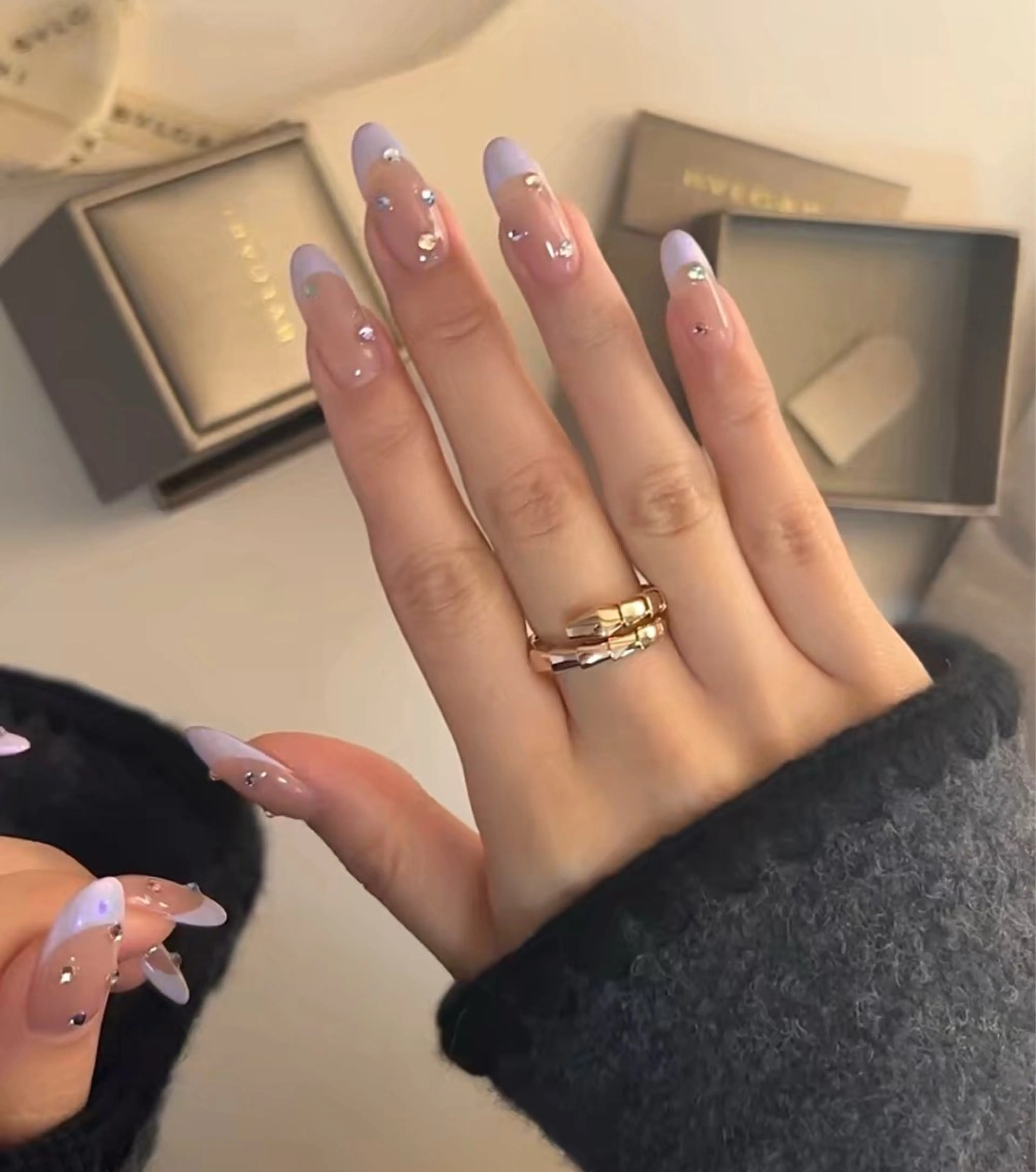 ネイル ハート 韓国ネイル オフィスネイル ワンカラーネイル シンプルネイル ハンドネイル Lynn_ Nailのネイルデザイン