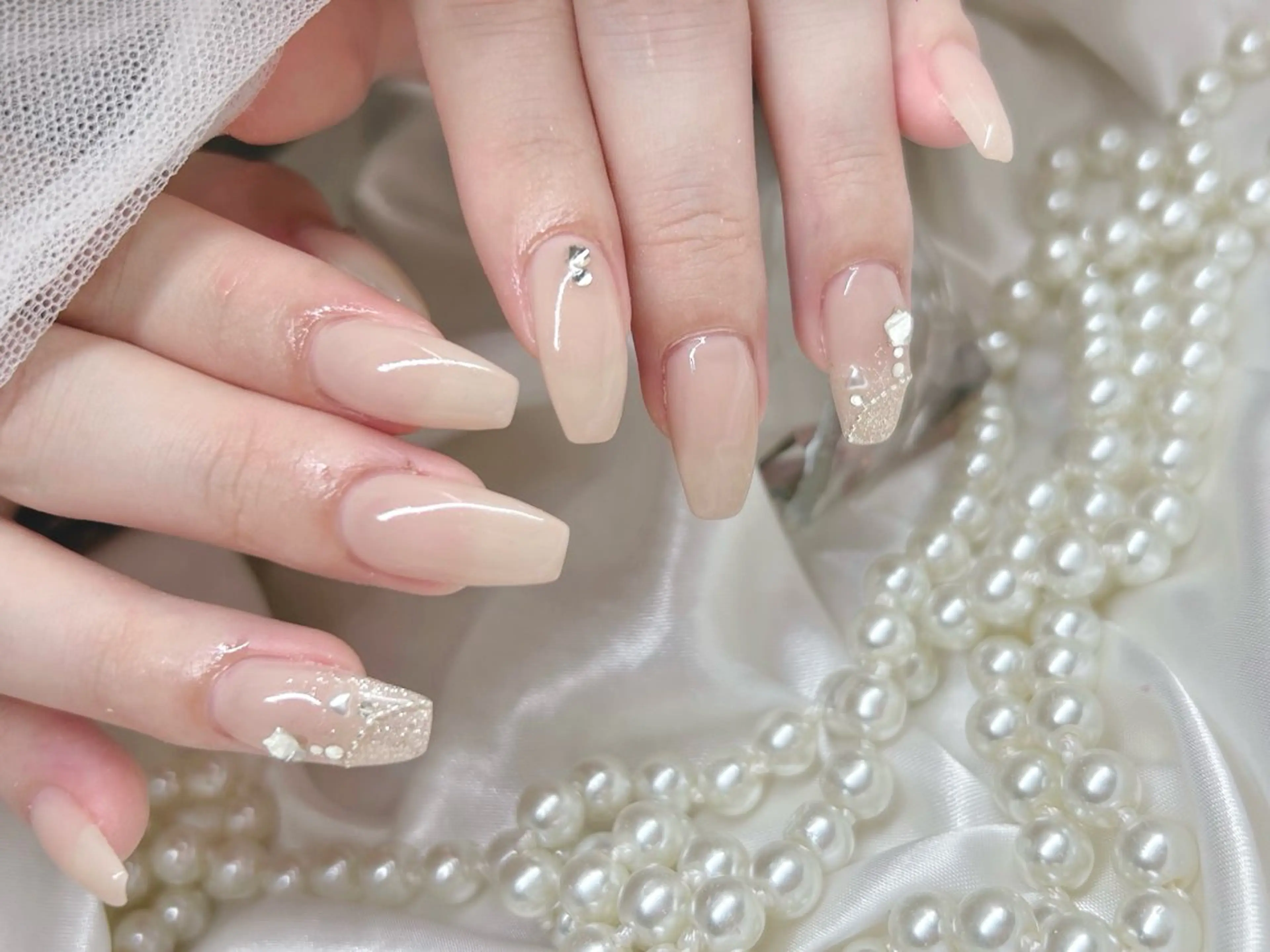 セミロング ハンドネイル Nailsalon Angeのネイルデザイン