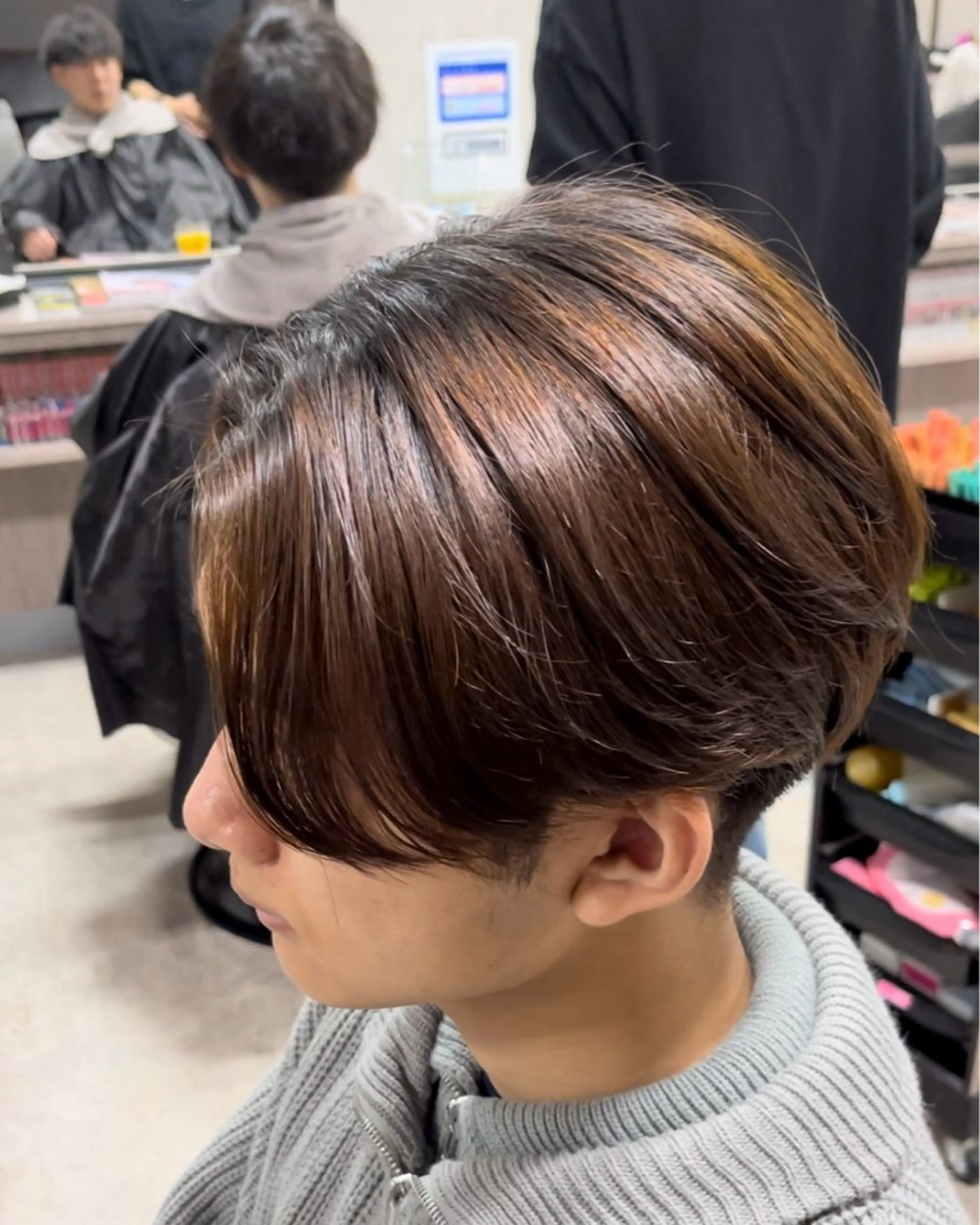 ショート カラー パーマ メンズ 縮毛矯正 カット 縮毛矯正 メンズスペシャリスト 👑/YUTAのヘアスタイル