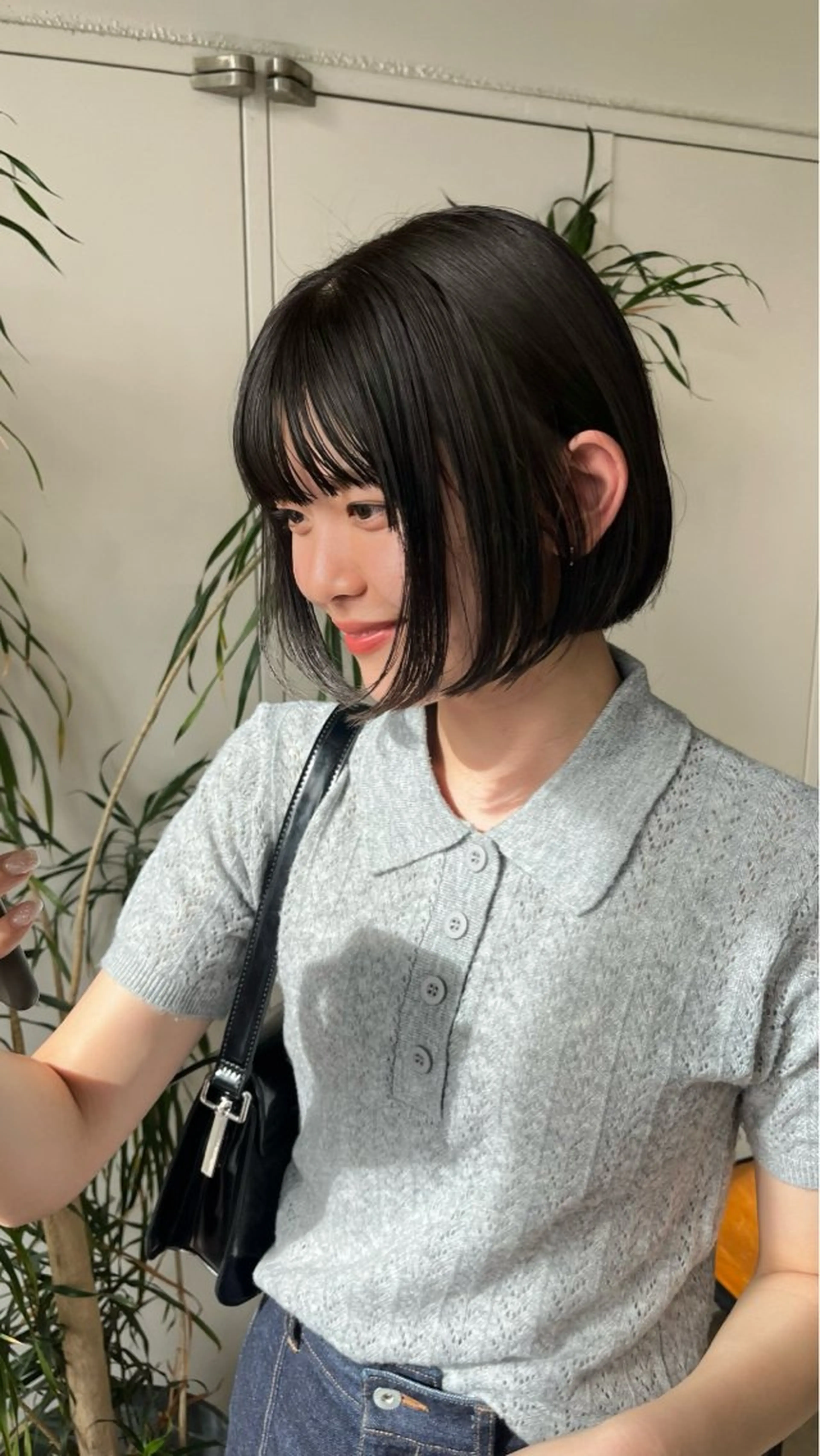 ショート カット パーマ/オリーブ/ 酸性ストレート/ゆなのヘアスタイル