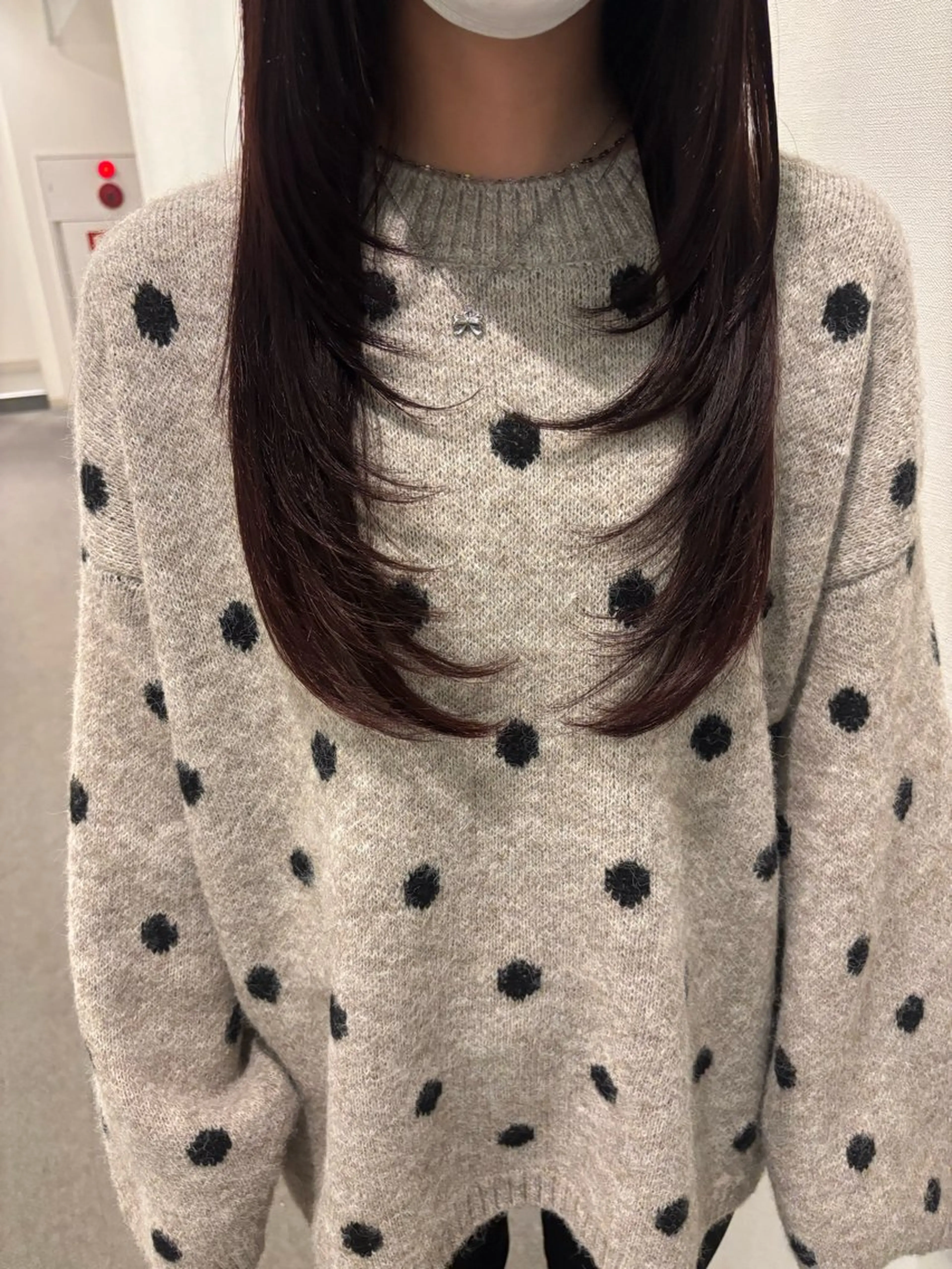 ロング カラー ブラウンカラー レッドカラー レッドブラウン 顔まわりレイヤー レイヤーカット ROPE 💎かなみ💎のヘアスタイル