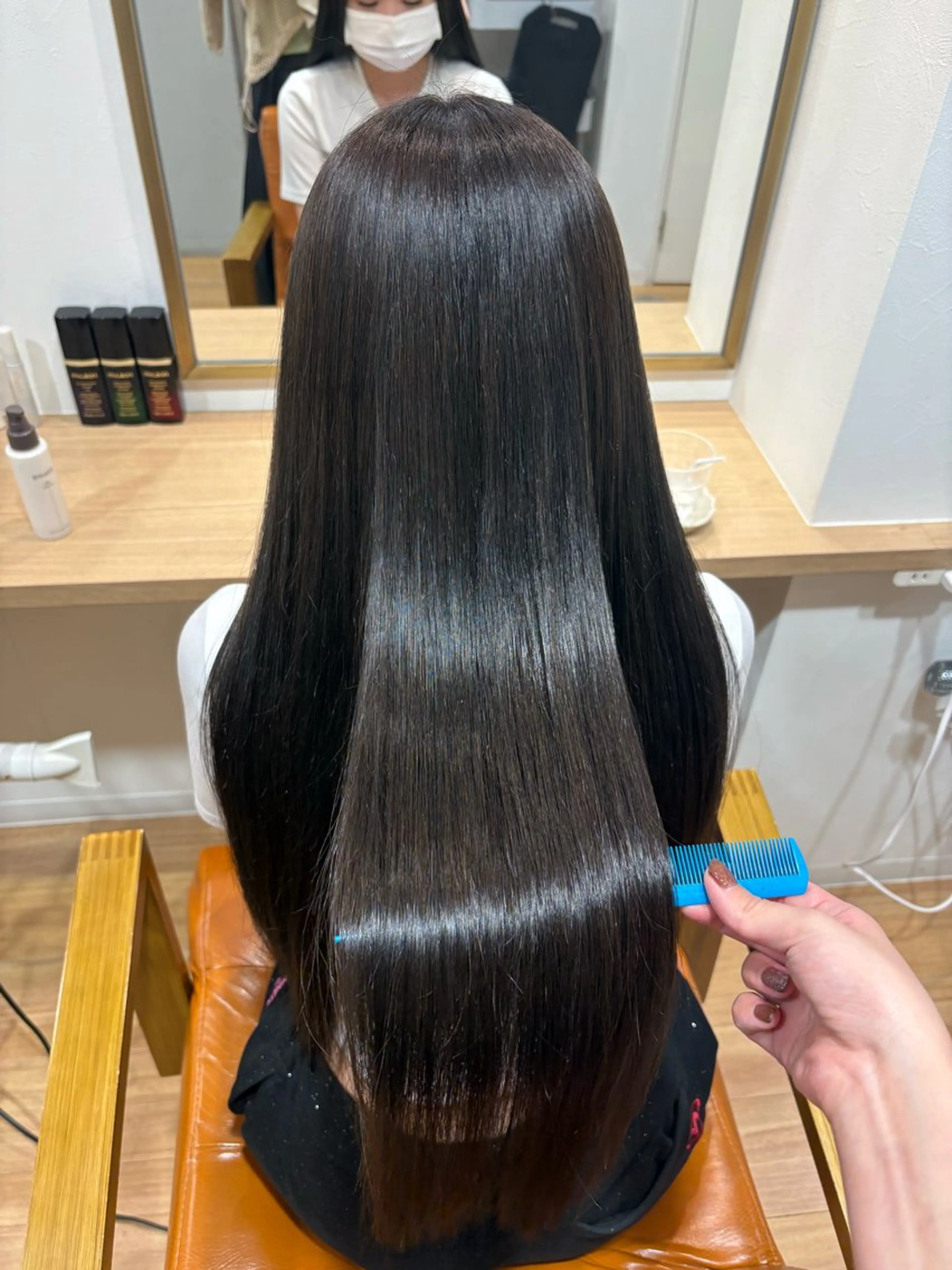 ロング カラー ヘアカラー トリートメント akane/ 縮毛矯正/暖色のヘアスタイル