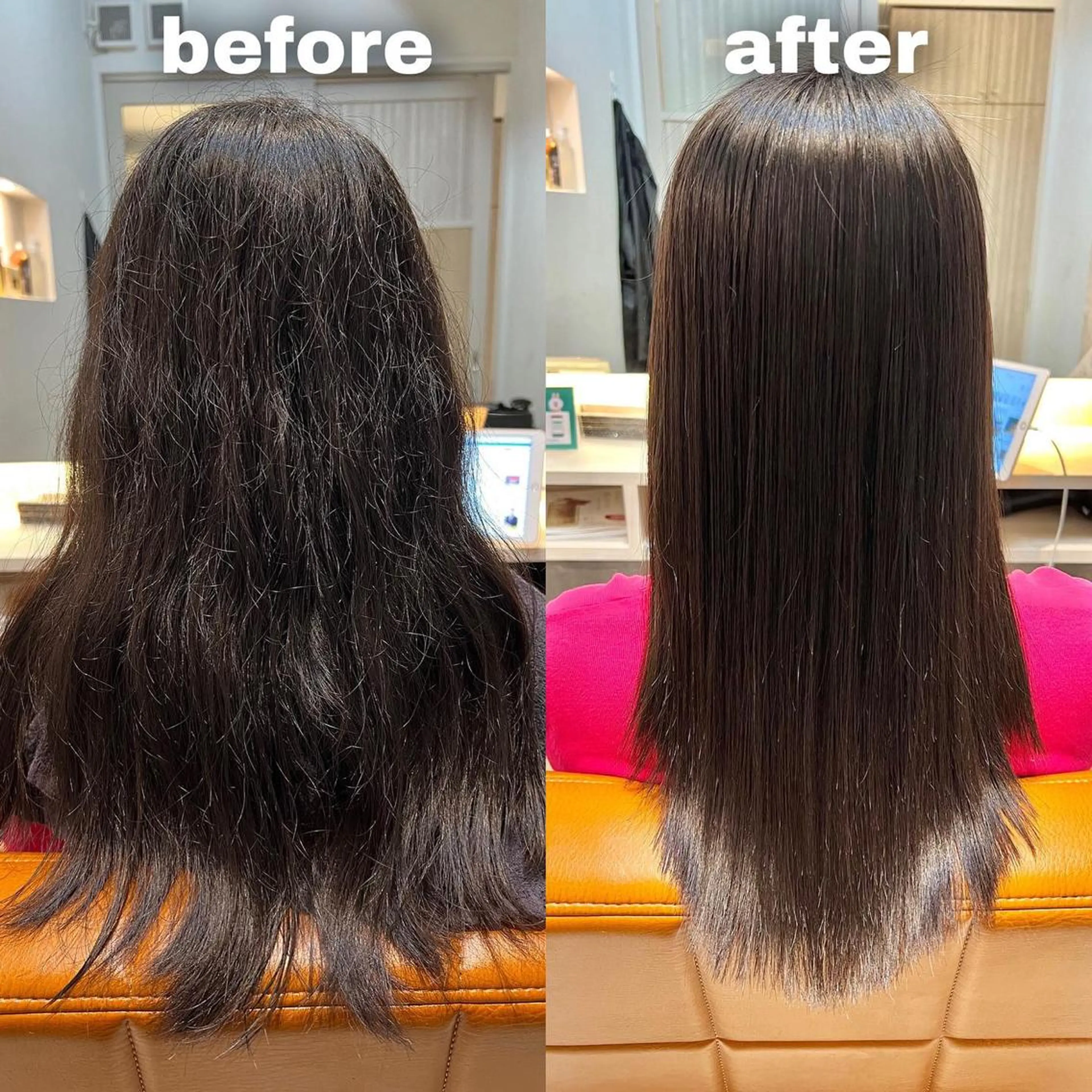 ロング 縮毛矯正 トリートメント 大宮縮毛矯正の達人 髪質改善/レイヤーのヘアスタイル