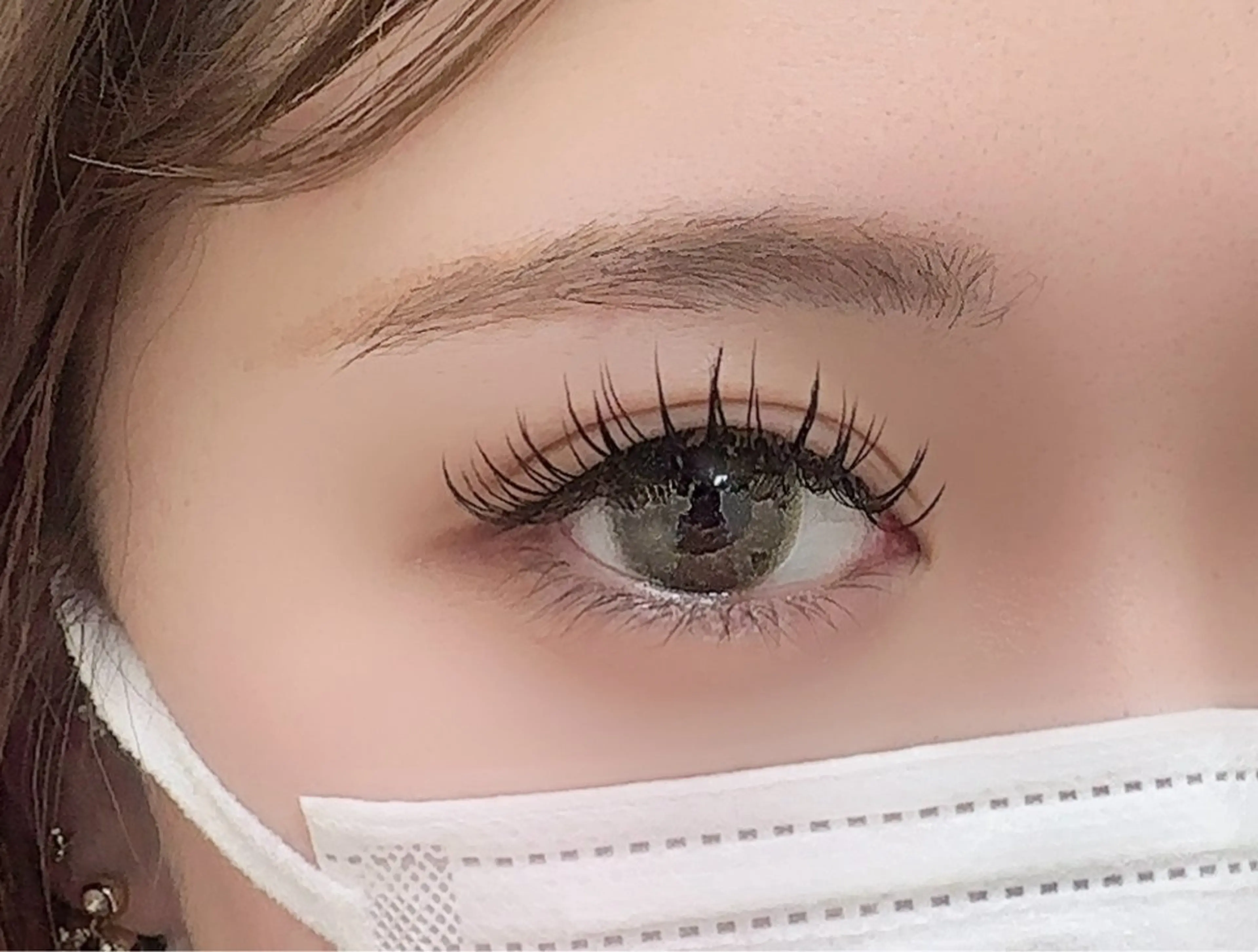 マツエク・マツパ 付け放題 バインドロック 束感まつ毛 カラーマツエク フラットラッシュ Ｍ salon アイラッシュのマツエク・マツパデザイン