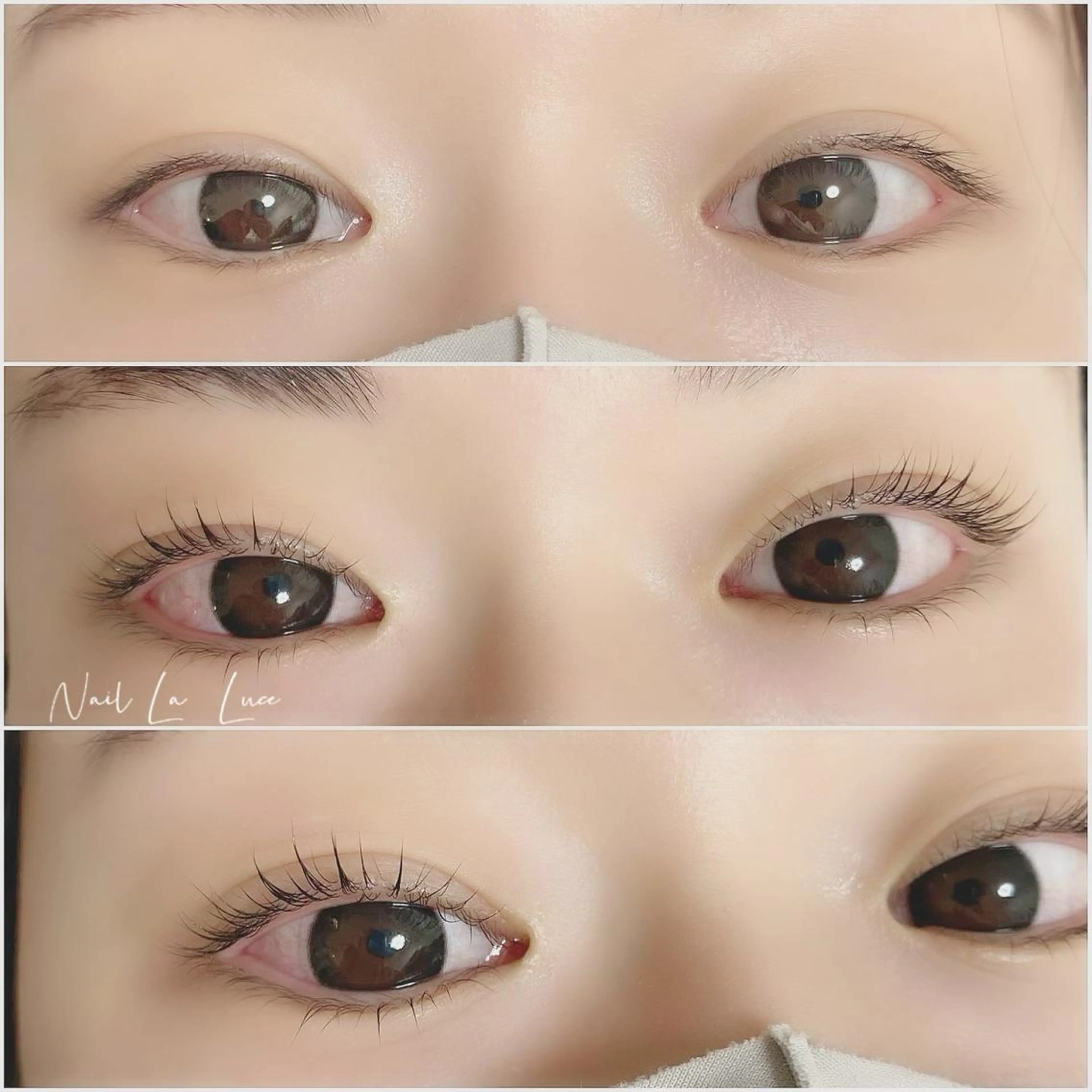 マツエク・マツパ ケラチンラッシュリフト ナチュラル 一重×まつ毛パーマ NailLaLuce ネイルラルーチェのネイルデザイン