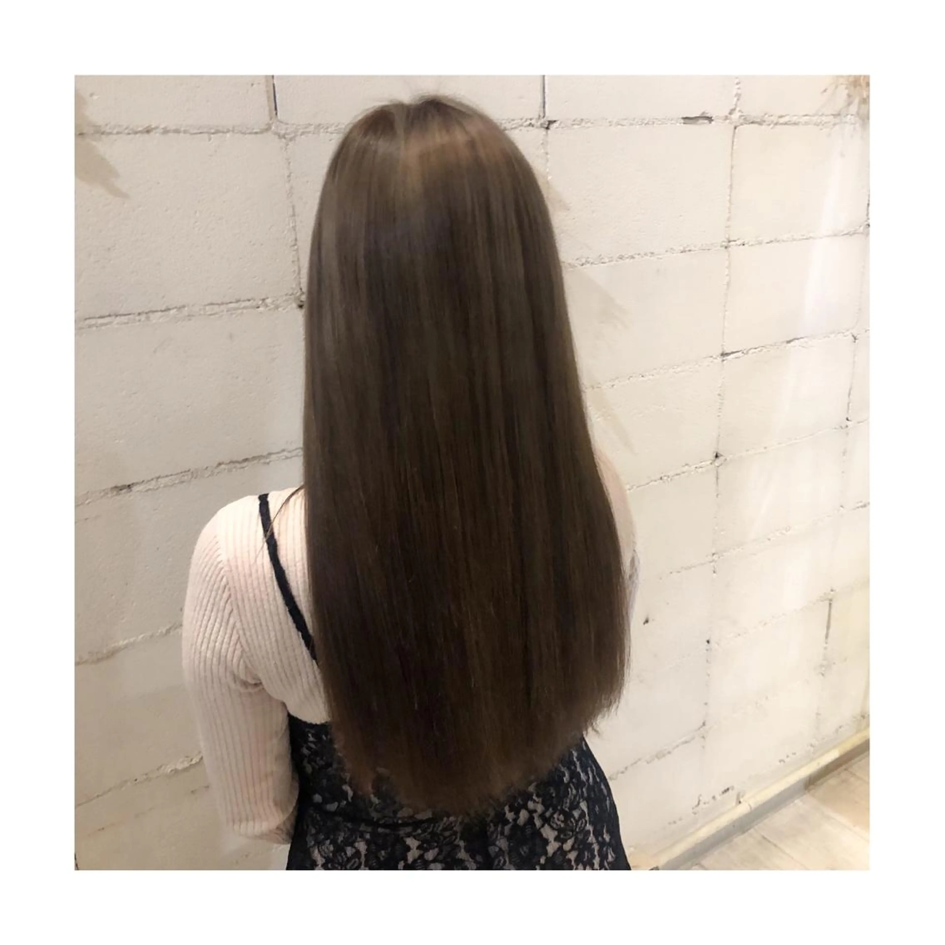 ロング カラー ダブルカラー グレージュ ハイライトカラー シアーグレージュ ハイライト ヘアカラー トリートメント ❁⃘ ち だ り さ ❁⃘のヘアスタイル