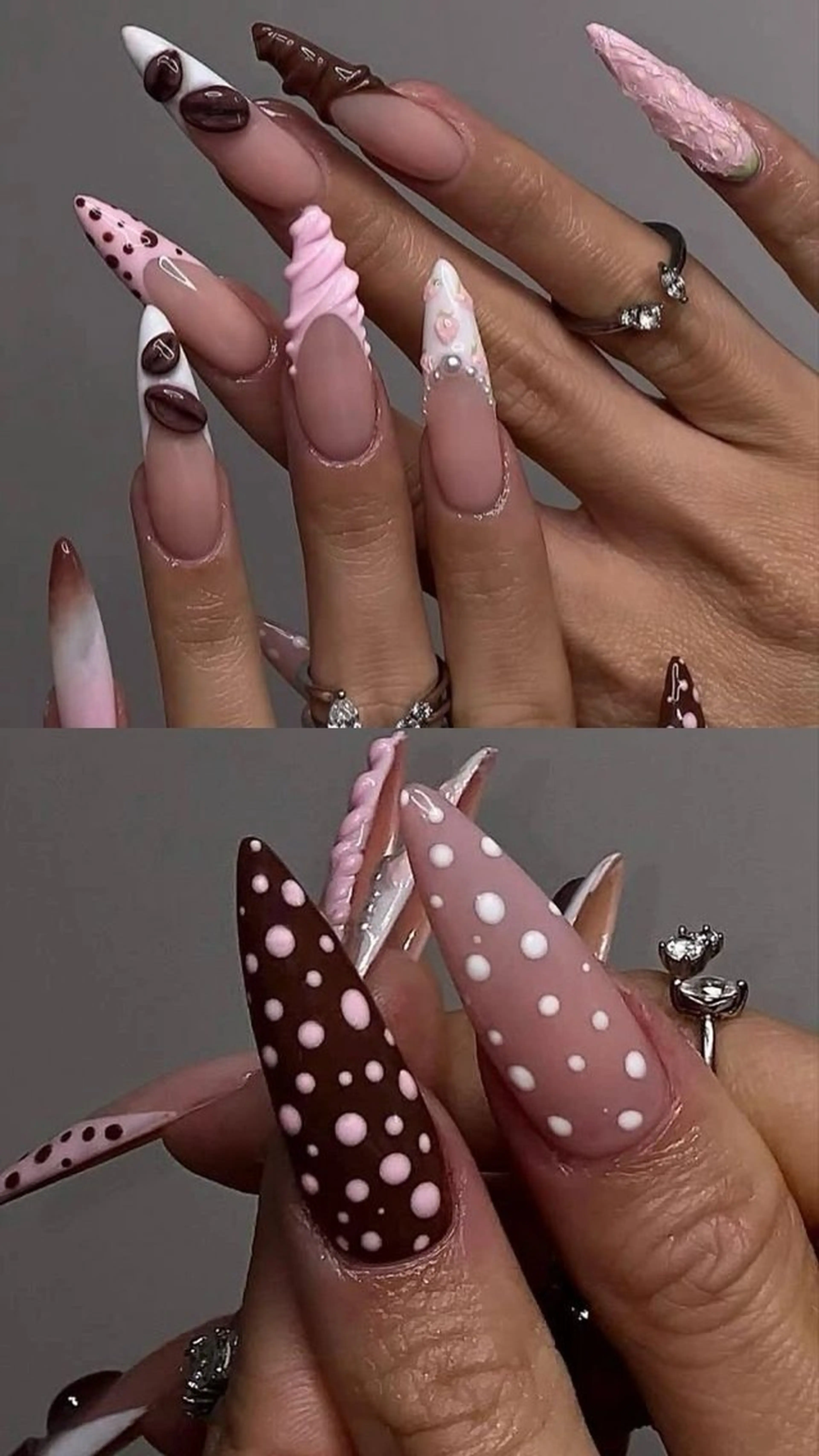 ネイル アートネイル 長さ出し ジェルネイル マグネットネイル ニュアンスネイル ハンドネイル Cloudy Chan 歌舞伎町のネイルデザイン