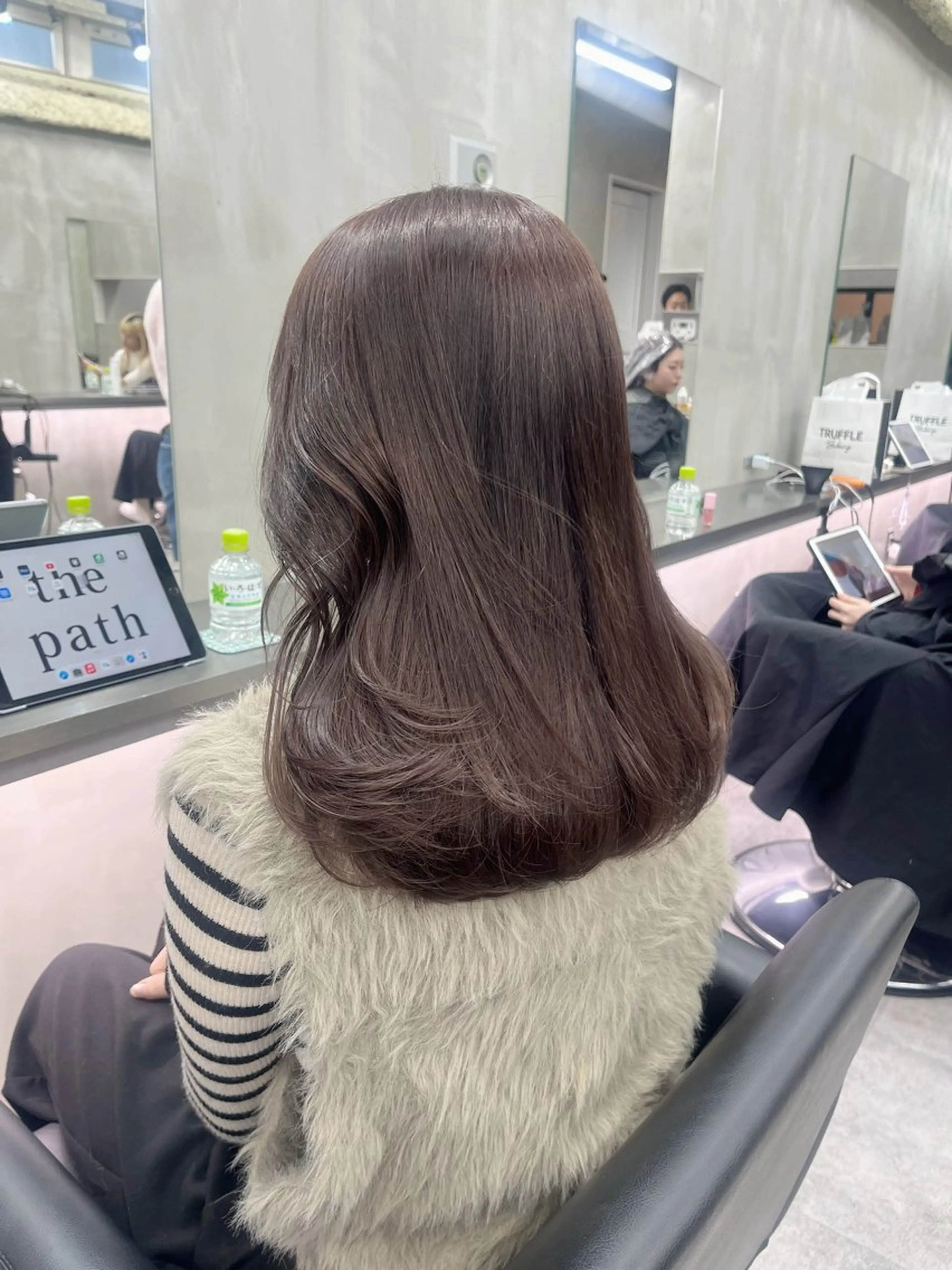 ロング カラー カット ヘアカラー トリートメント ナツミ/透明感カラー /酸性ストレートのヘアスタイル
