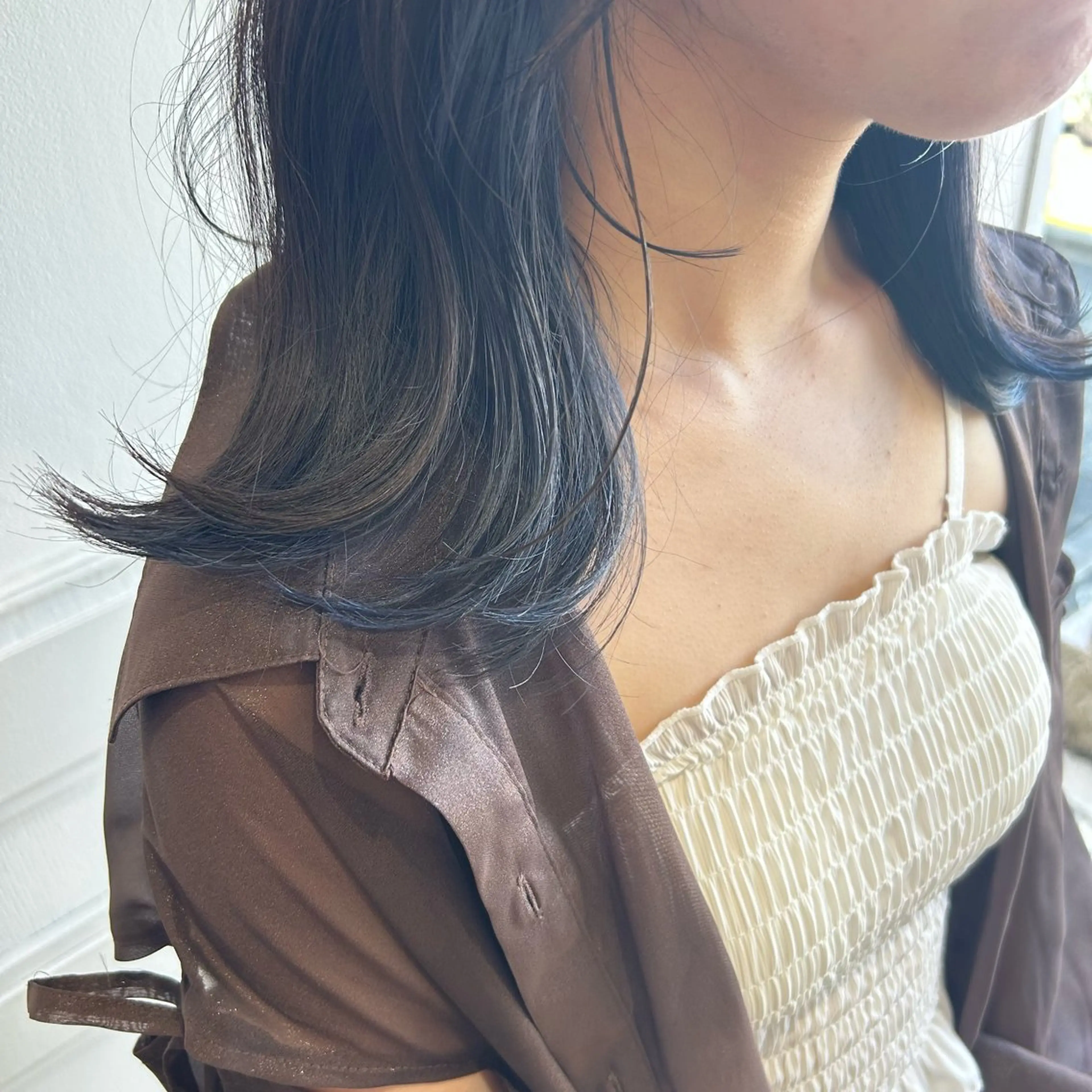 セミロング 金森 有希のヘアスタイル