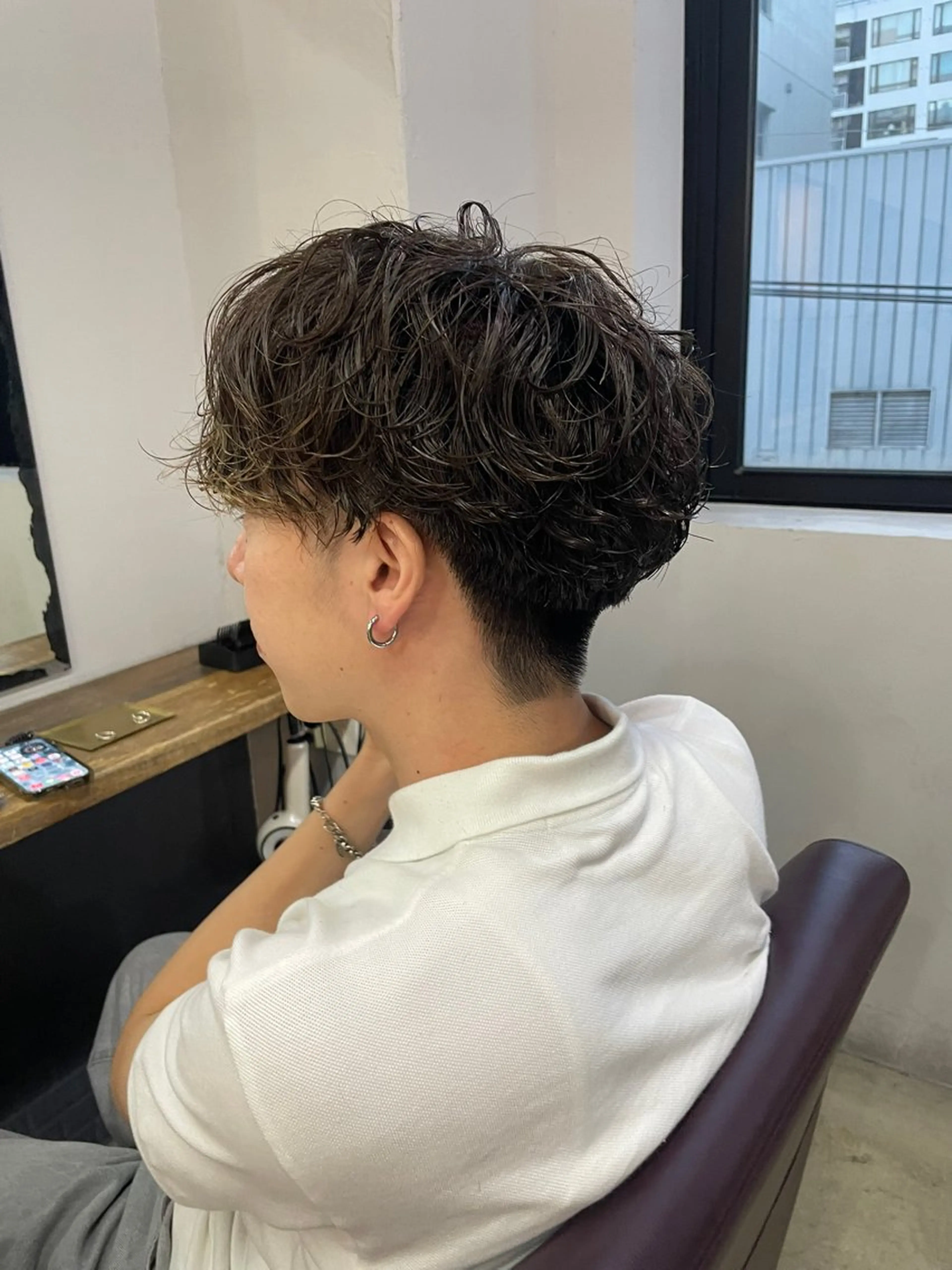 メンズ マッシュ メンズパーマ loty hair design所属・Juri メンズカットパーマのヘアスタイル