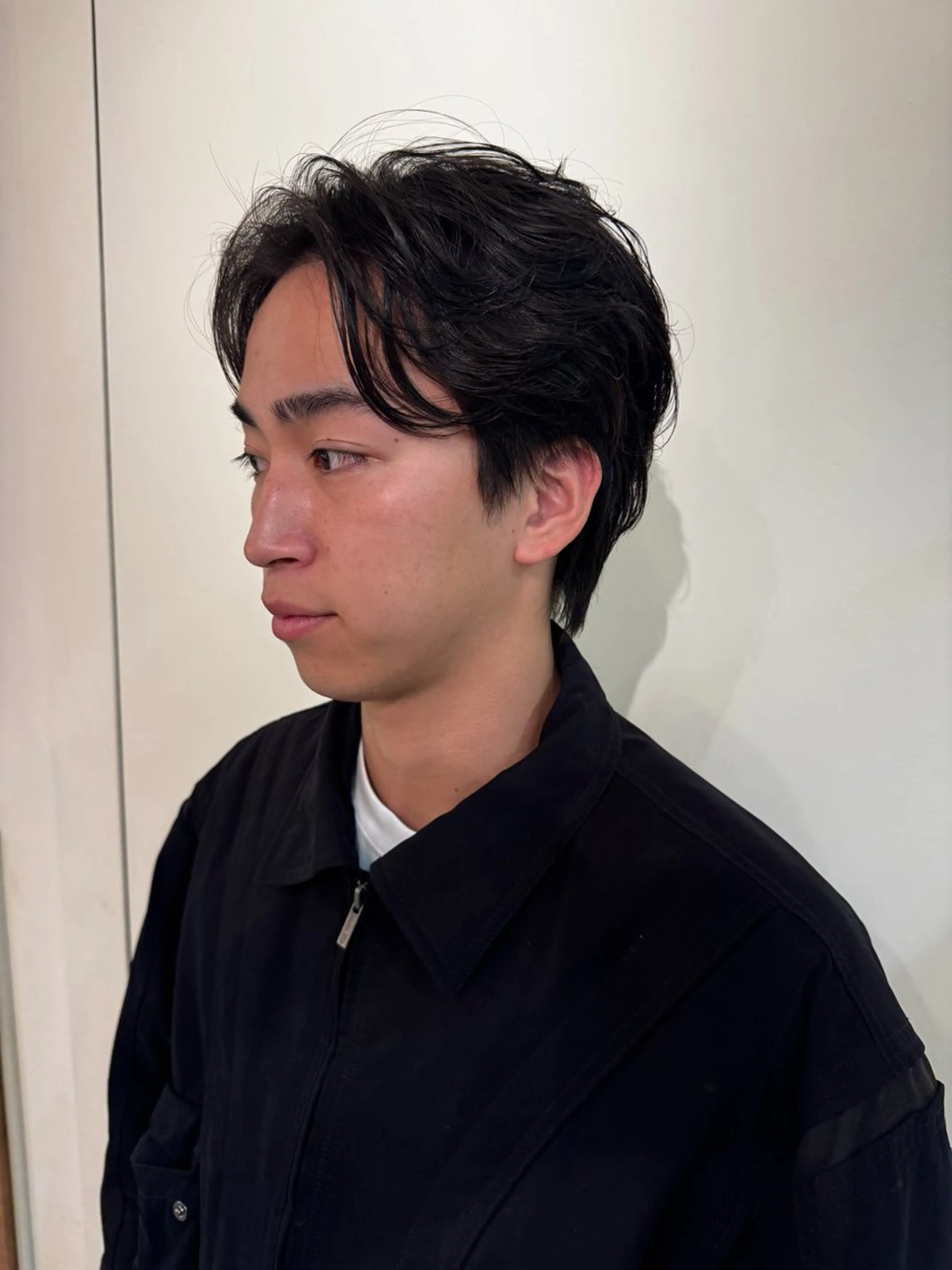 メンズ カット パーマ トリートメント タツキ/レイヤー/ パーマ/艶カラーのヘアスタイル