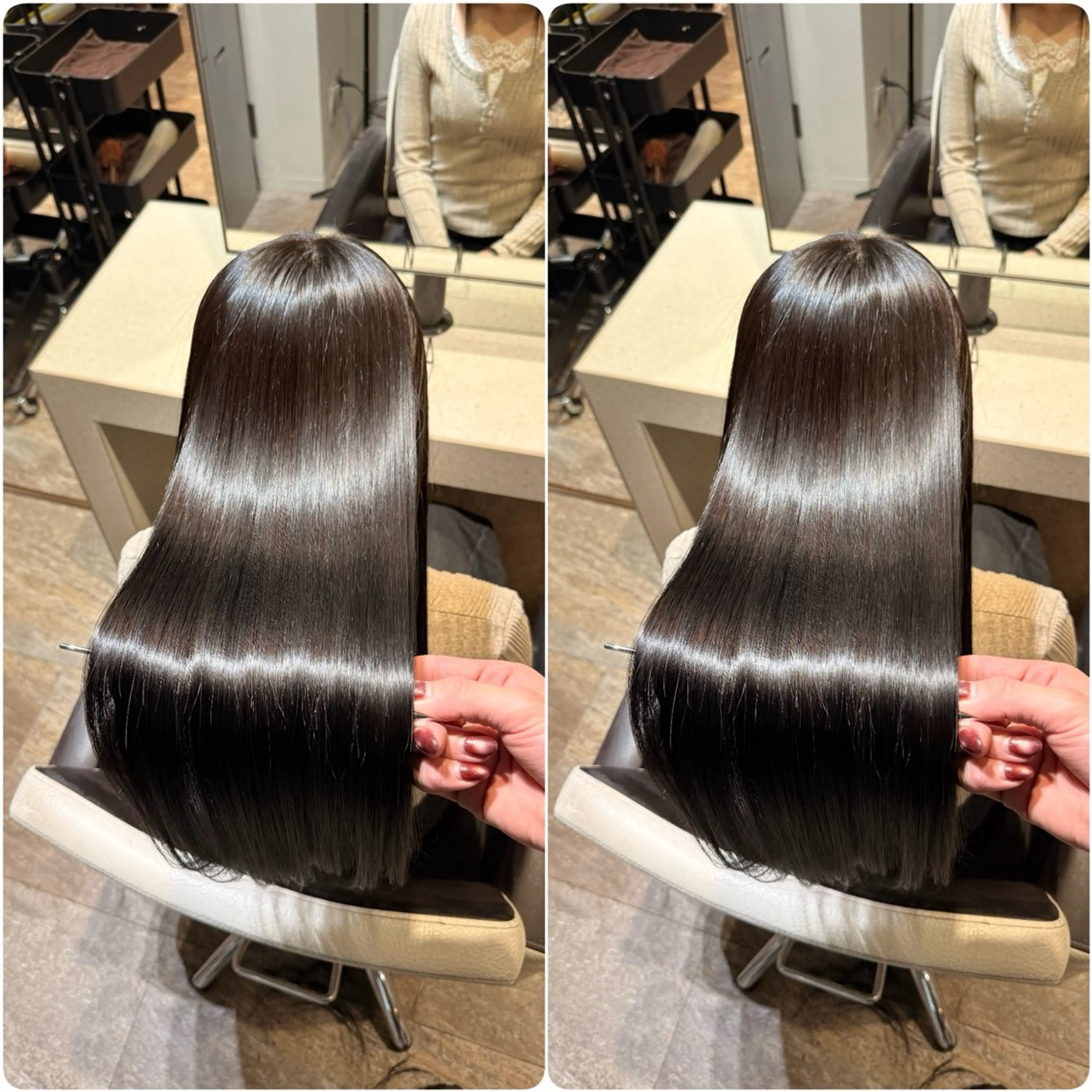 ロング カラー トリートメント ヘッドスパ youres hair 髪質改善トリートメント&ヘッドスパ　新宿EAST所属・🌹ULTOWA🌹 髪質改善/縮毛/店長のヘアスタイル