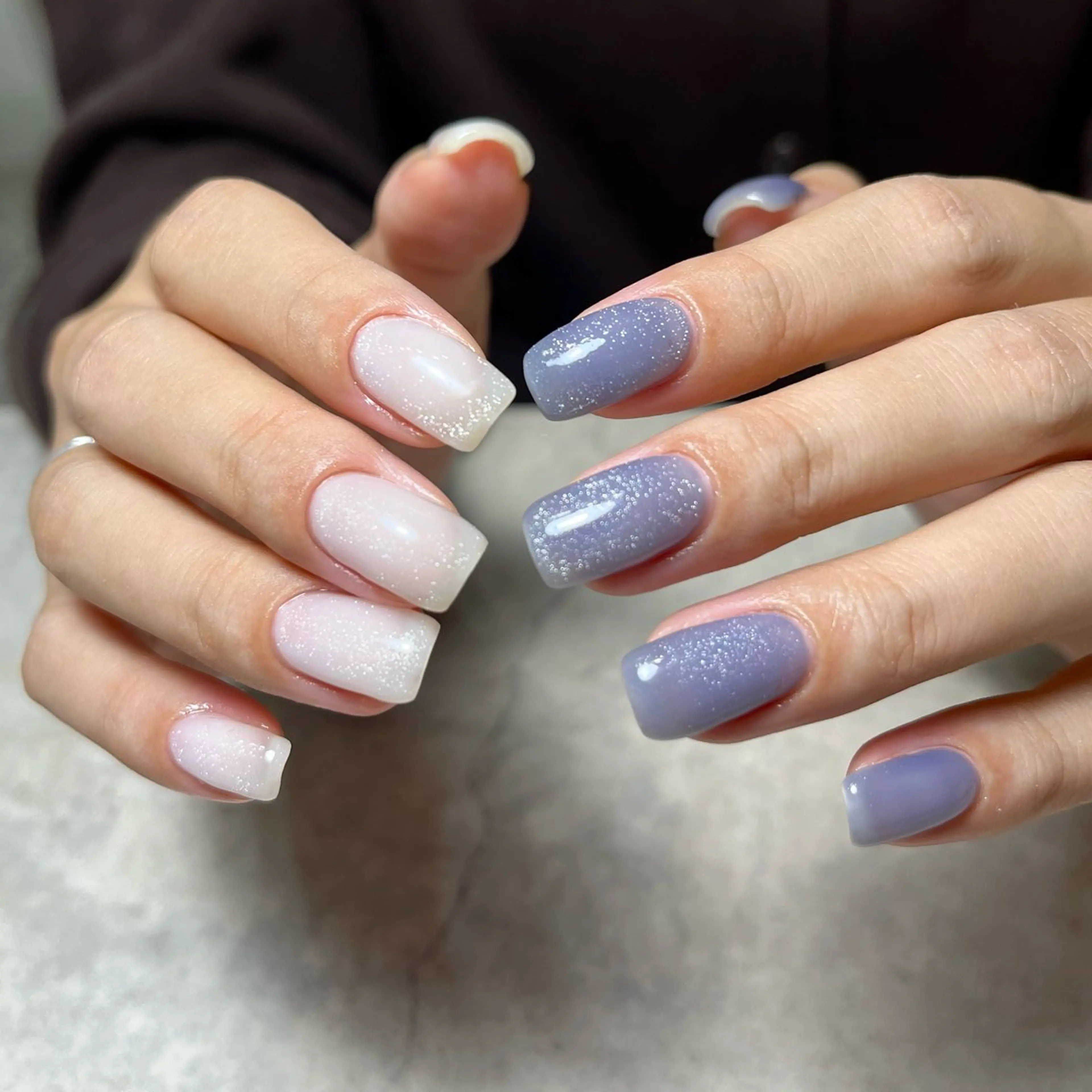 ネイル グリーン マグネットネイル ハンドネイル nail salon O (en)所属・vegh. nail／阿波座のネイルデザイン