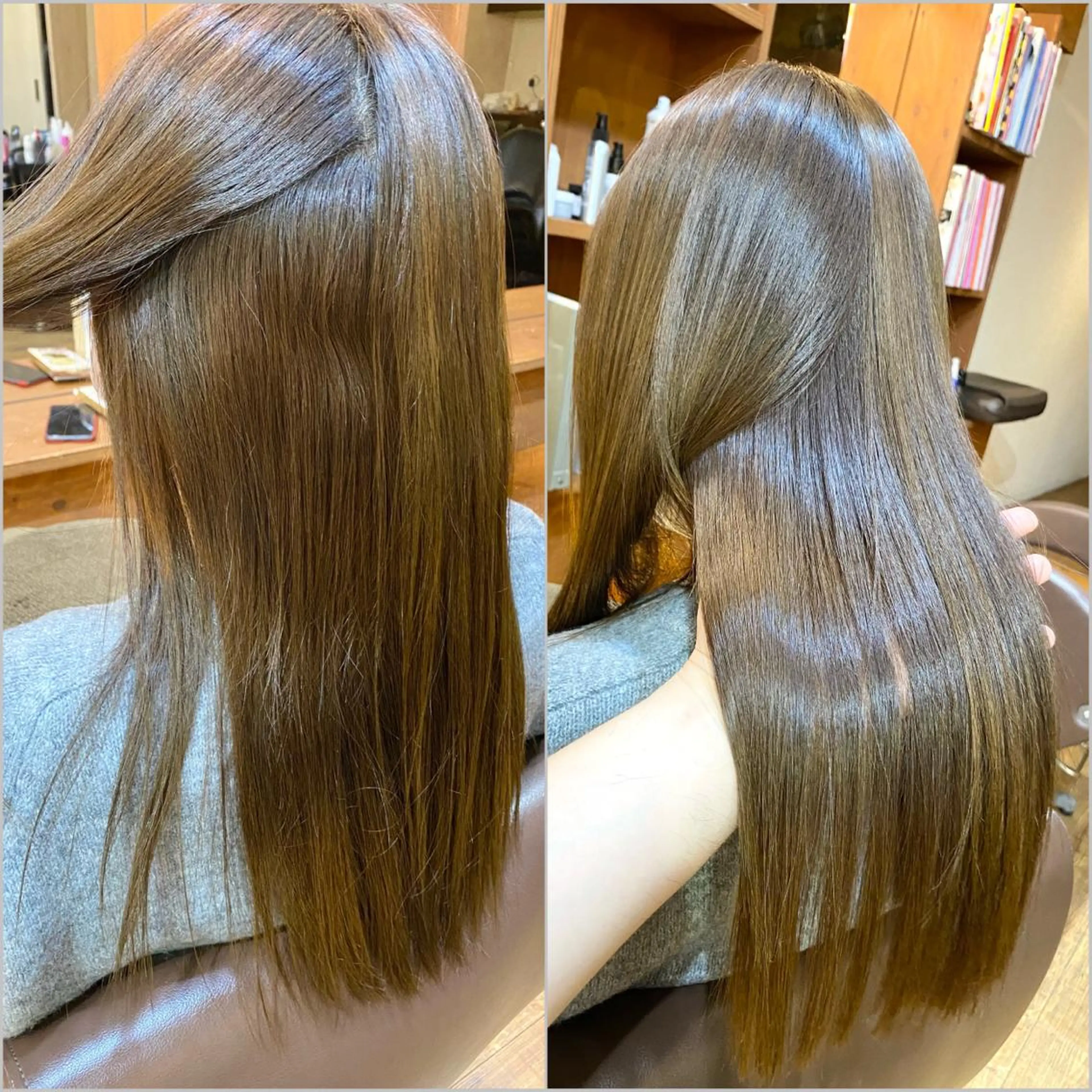 セミロング 縮毛矯正 カット 縮毛矯正 トリートメント 菅村 勇亮のヘアスタイル