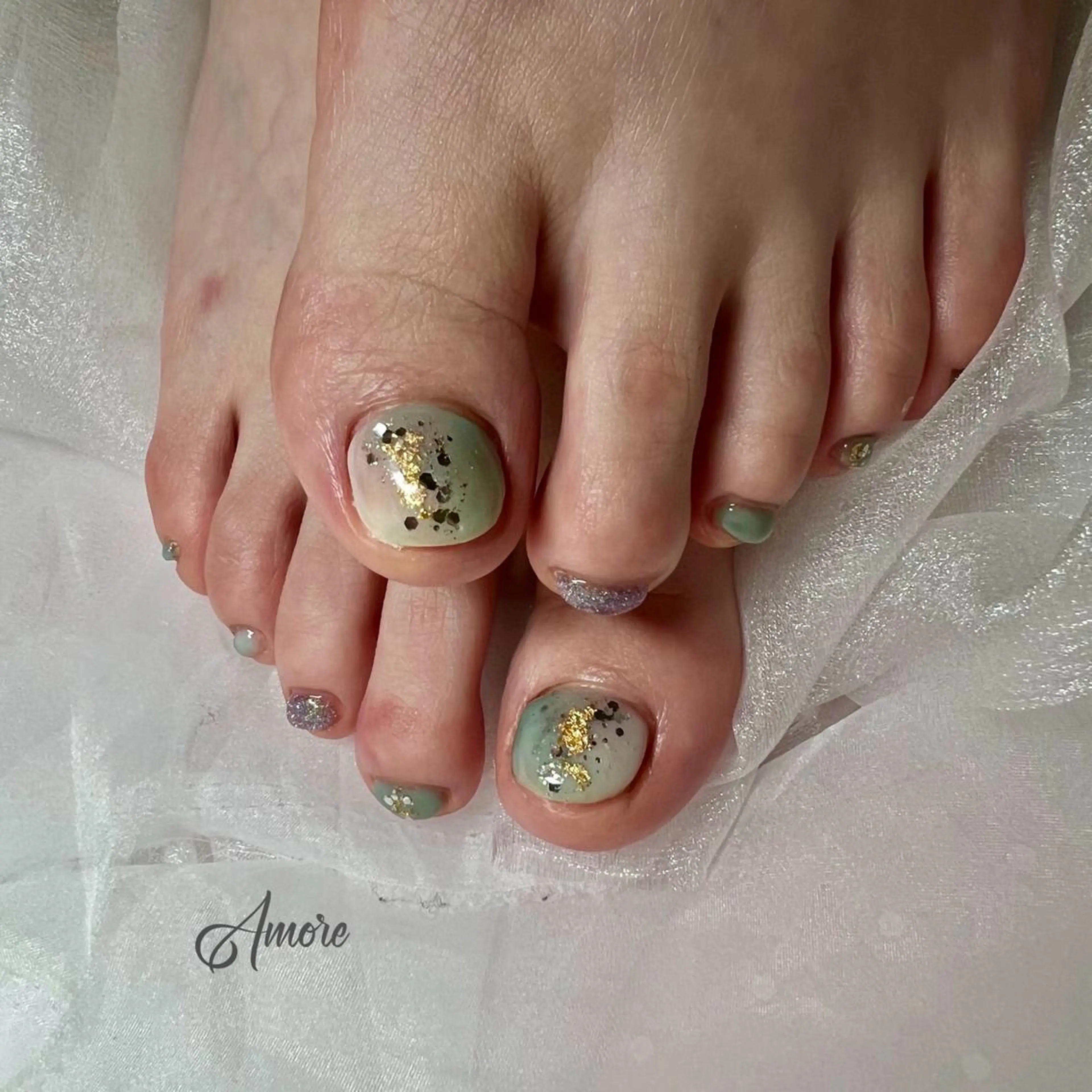 ネイル ジェルネイル 韓国ネイル ミラーネイル オフィスネイル パラジェル You kyehwaのネイルデザイン