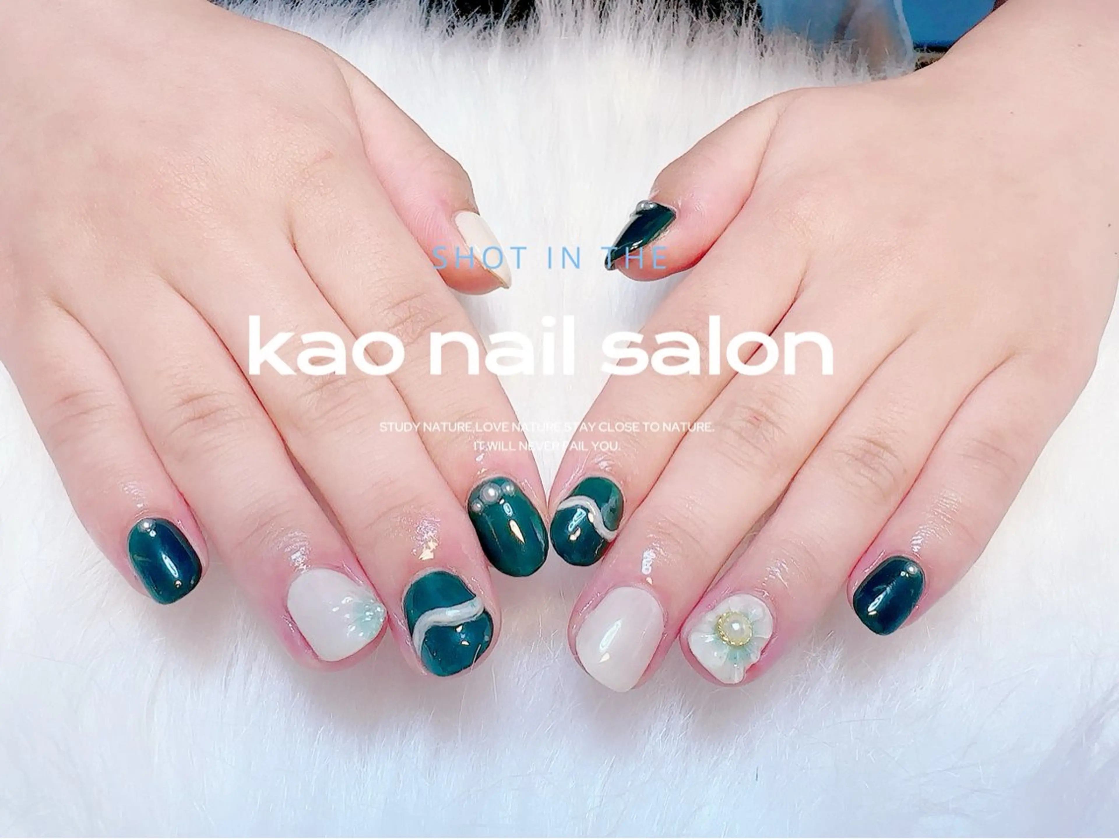 ネイル ハンドネイル kao nail マグネット/長さだしのネイルデザイン