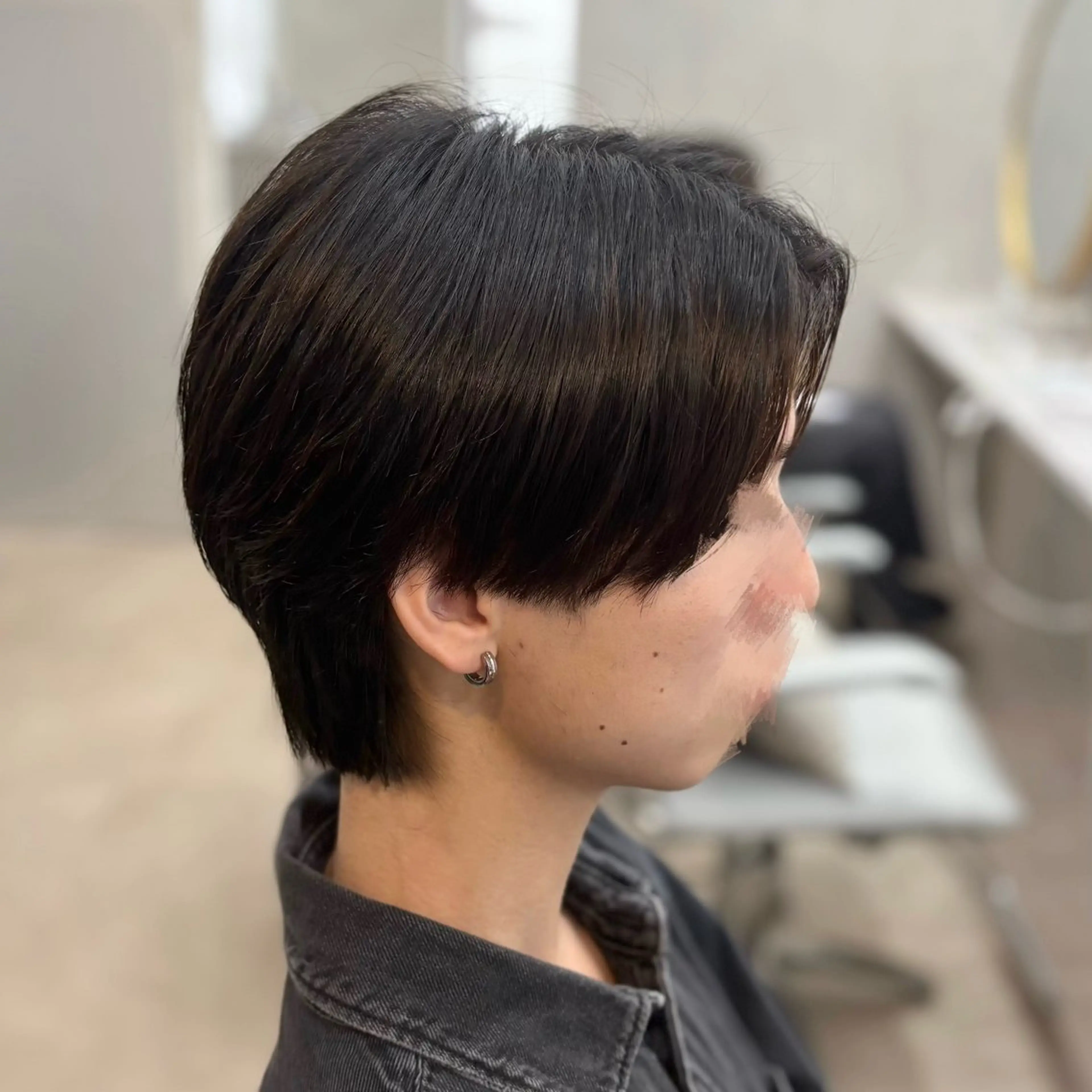 メンズ カット フェザーパーマ🦋セ ンターパート🖤彩音のヘアスタイル