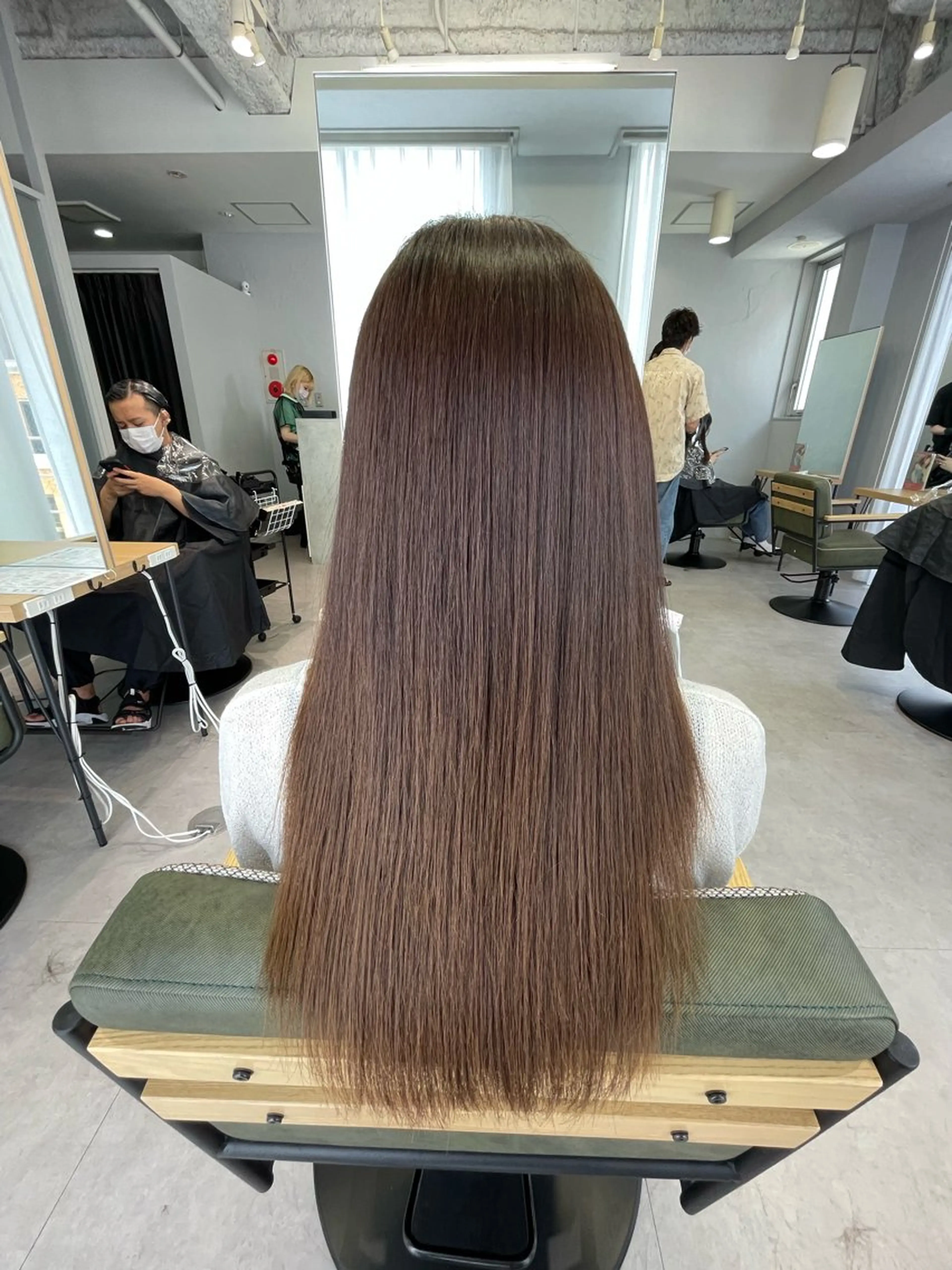 ロング パーマ 髪質改善 トリートメント ストレートパーマ カット トリートメント 佐々木 楽人のヘアスタイル