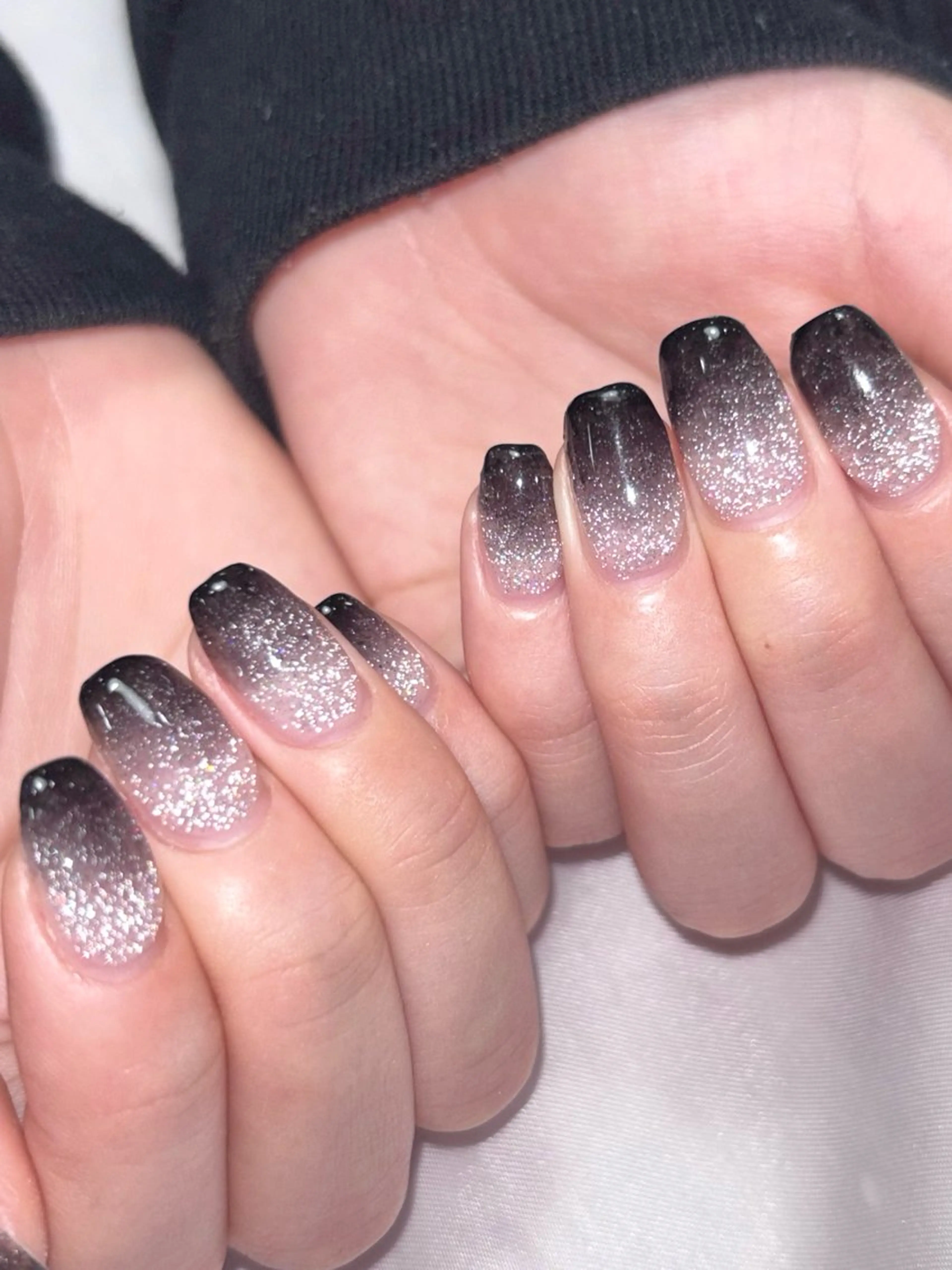 ネイル フラッシュネイル グラデーション ラメ(グリッター) Ray nail   WAKA️🫧のネイルデザイン